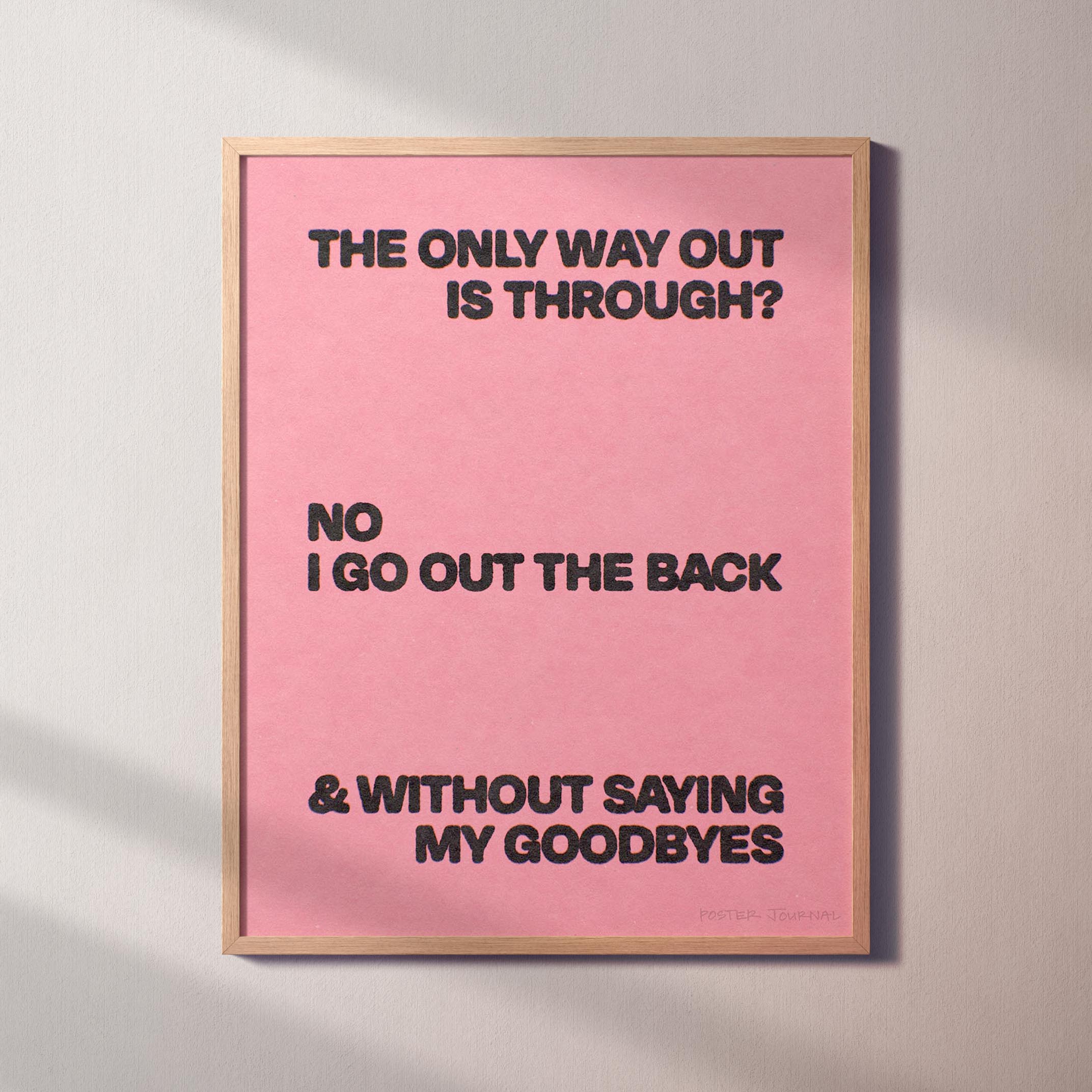 GOODBYES PRINT