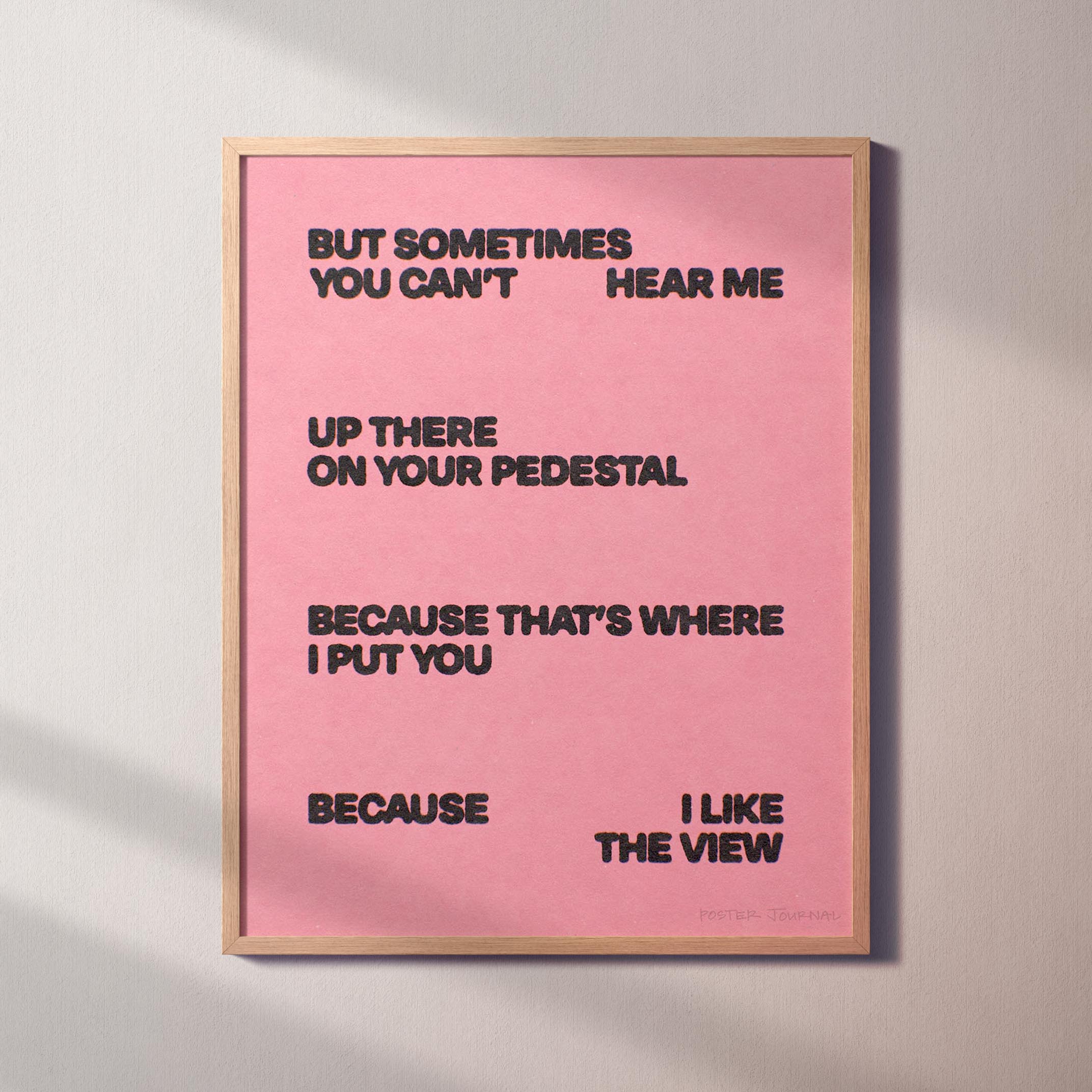 PEDESTAL PRINT