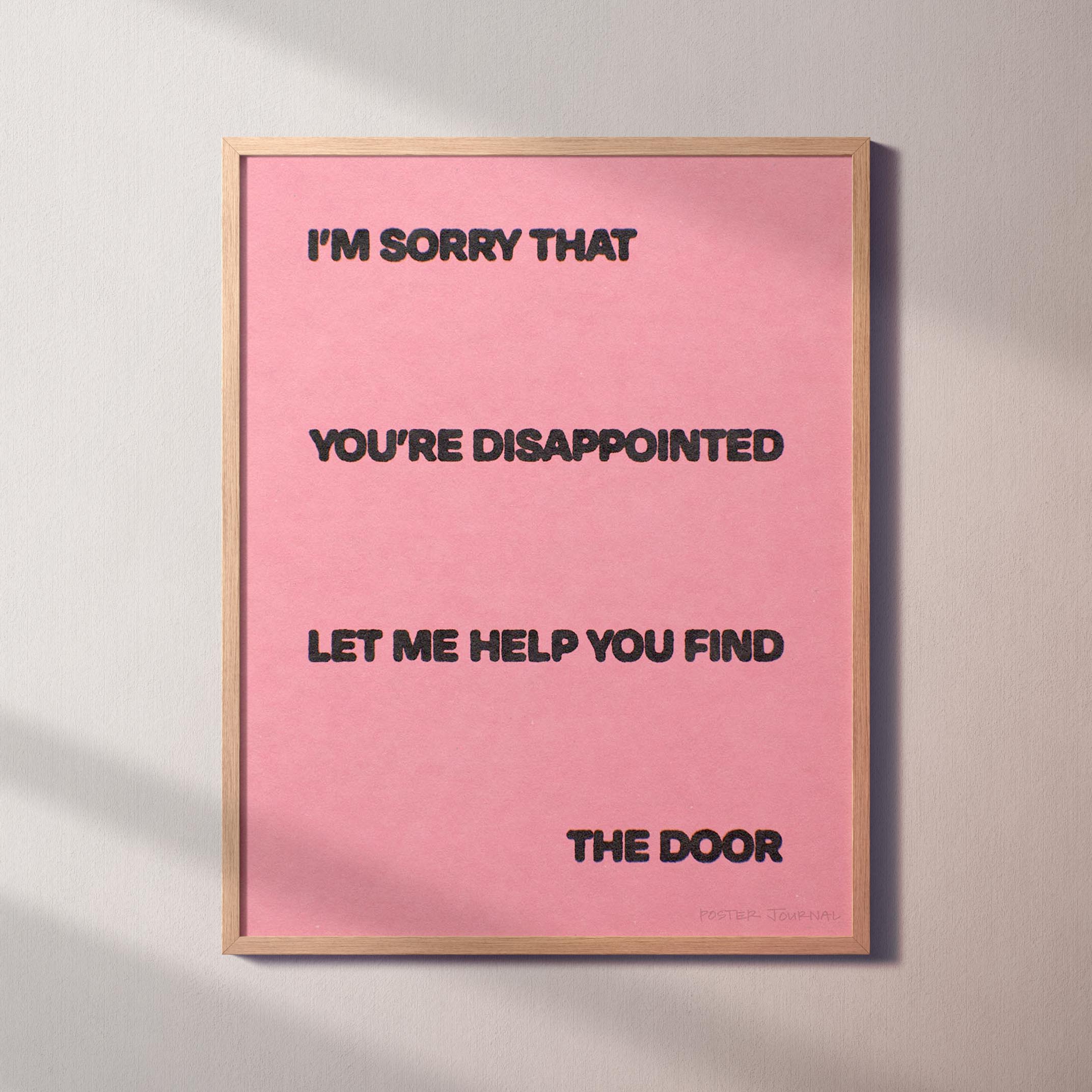 DISAPPOINTED PRINT