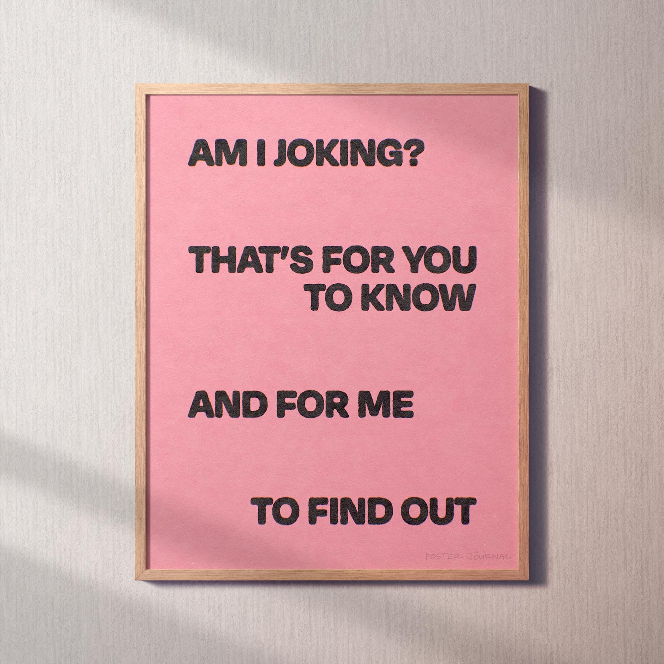 JOKING PRINT