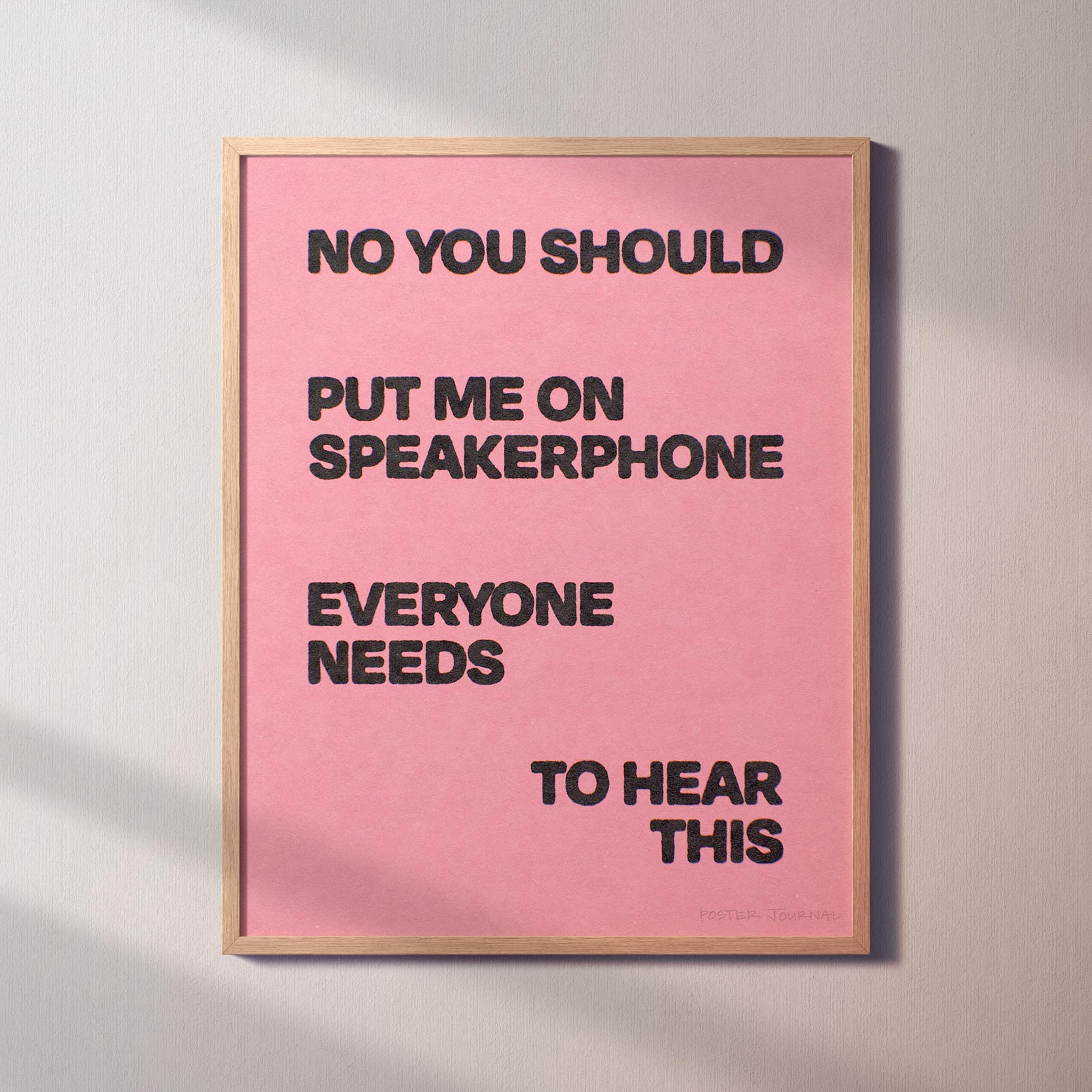 SPEAKERPHONE PRINT