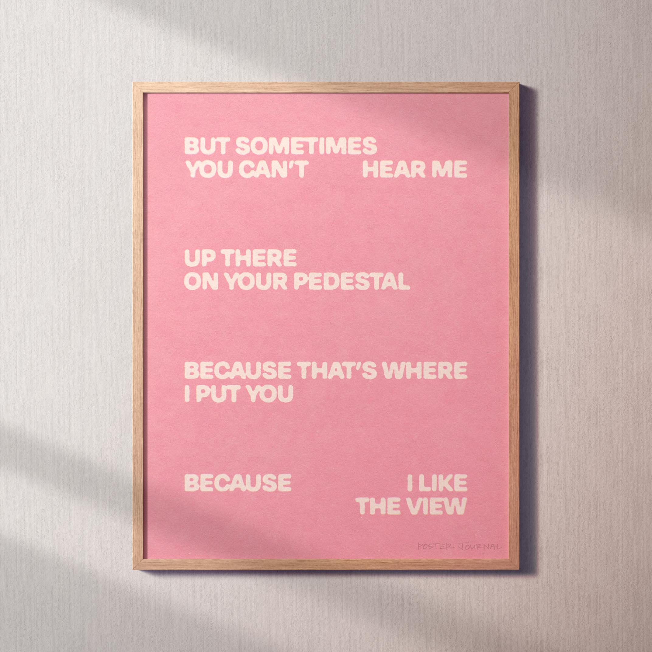 PEDESTAL PRINT