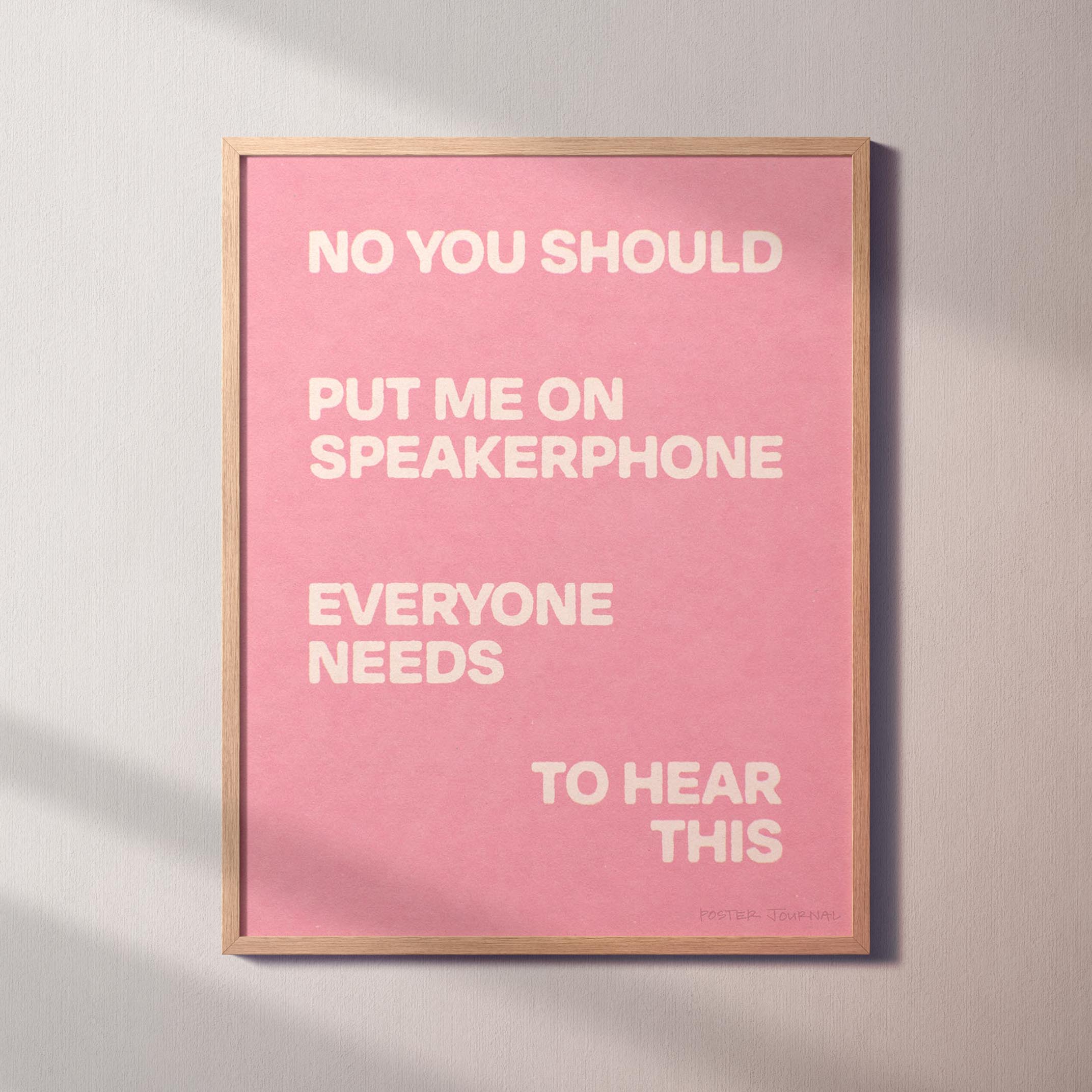 SPEAKERPHONE PRINT