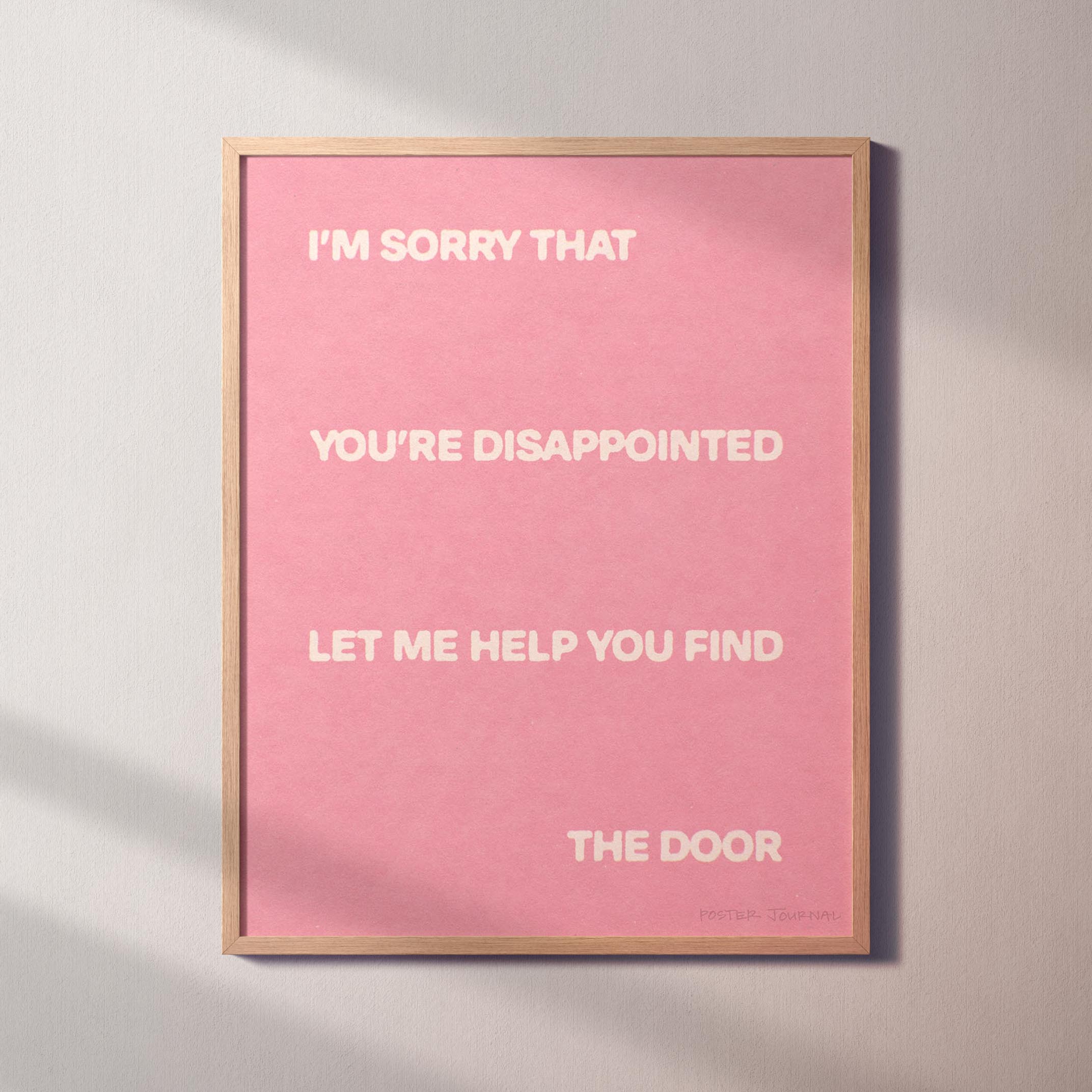 DISAPPOINTED PRINT