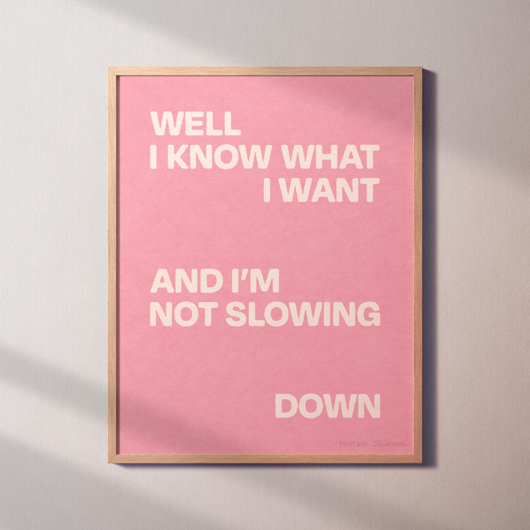 SLOWING PRINT