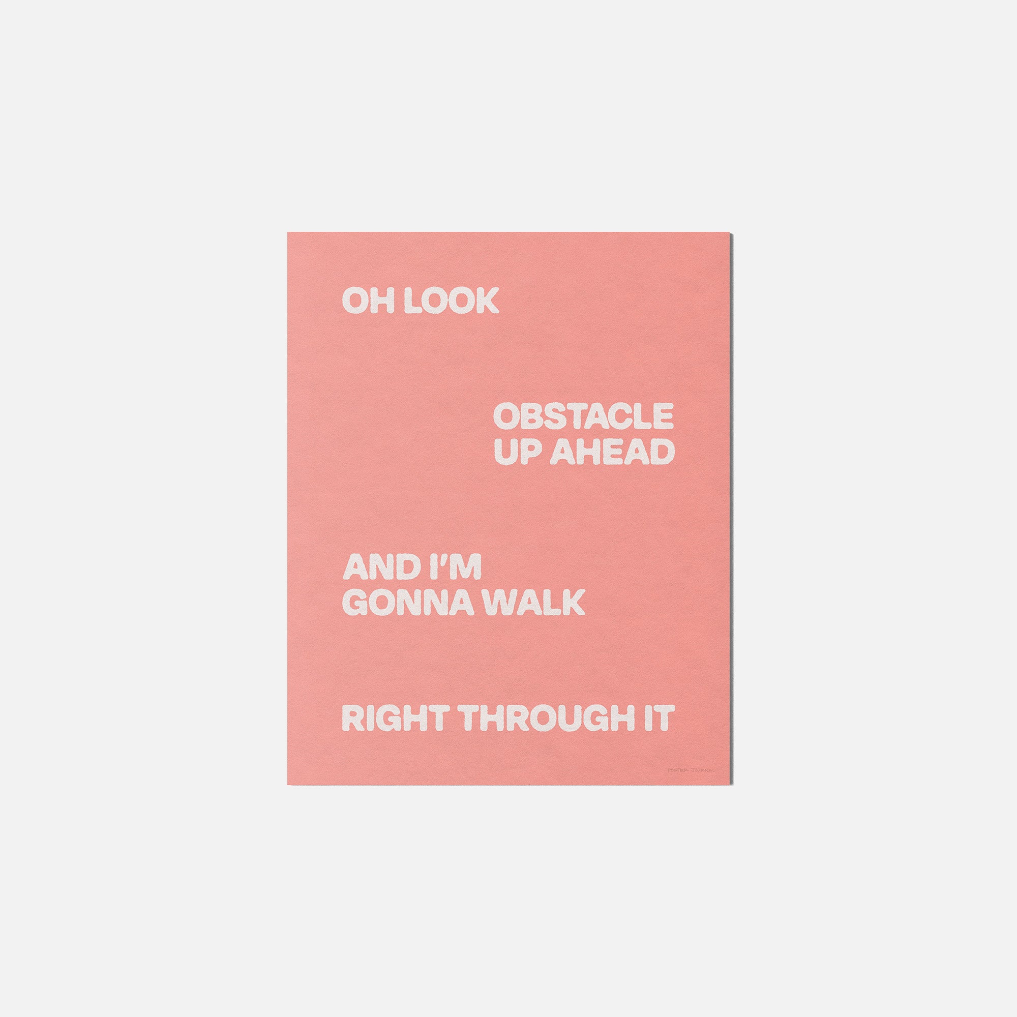 OBSTACLE PRINT