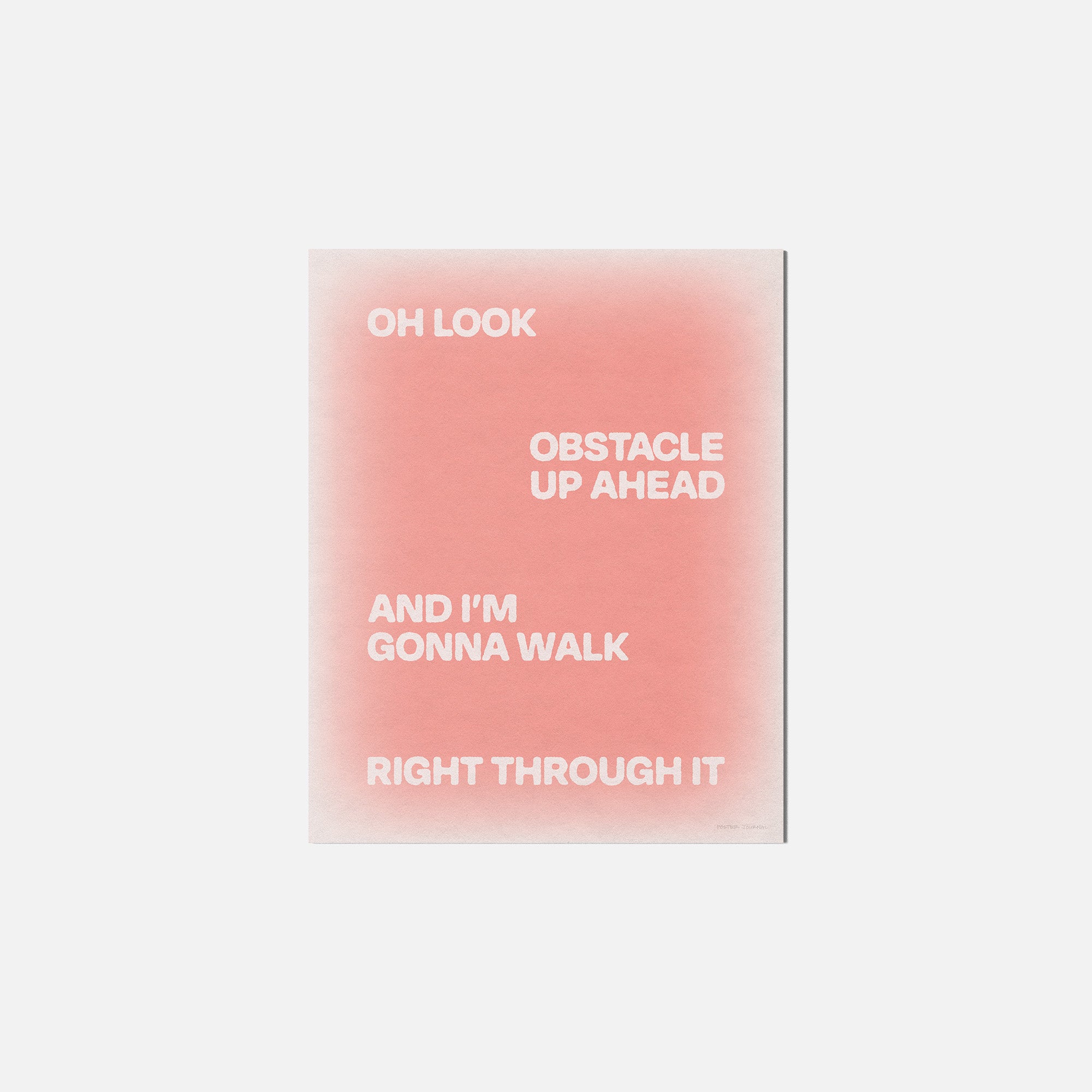 OBSTACLE PRINT