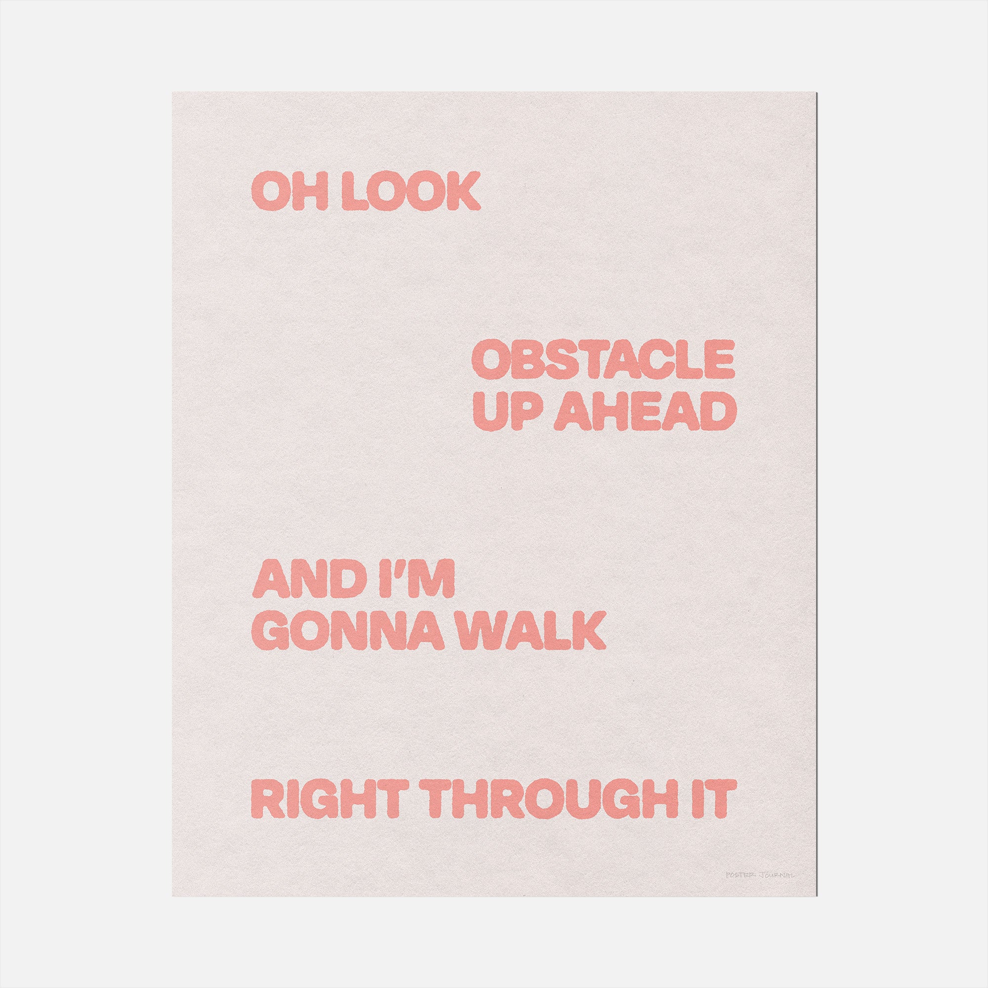 OBSTACLE PRINT