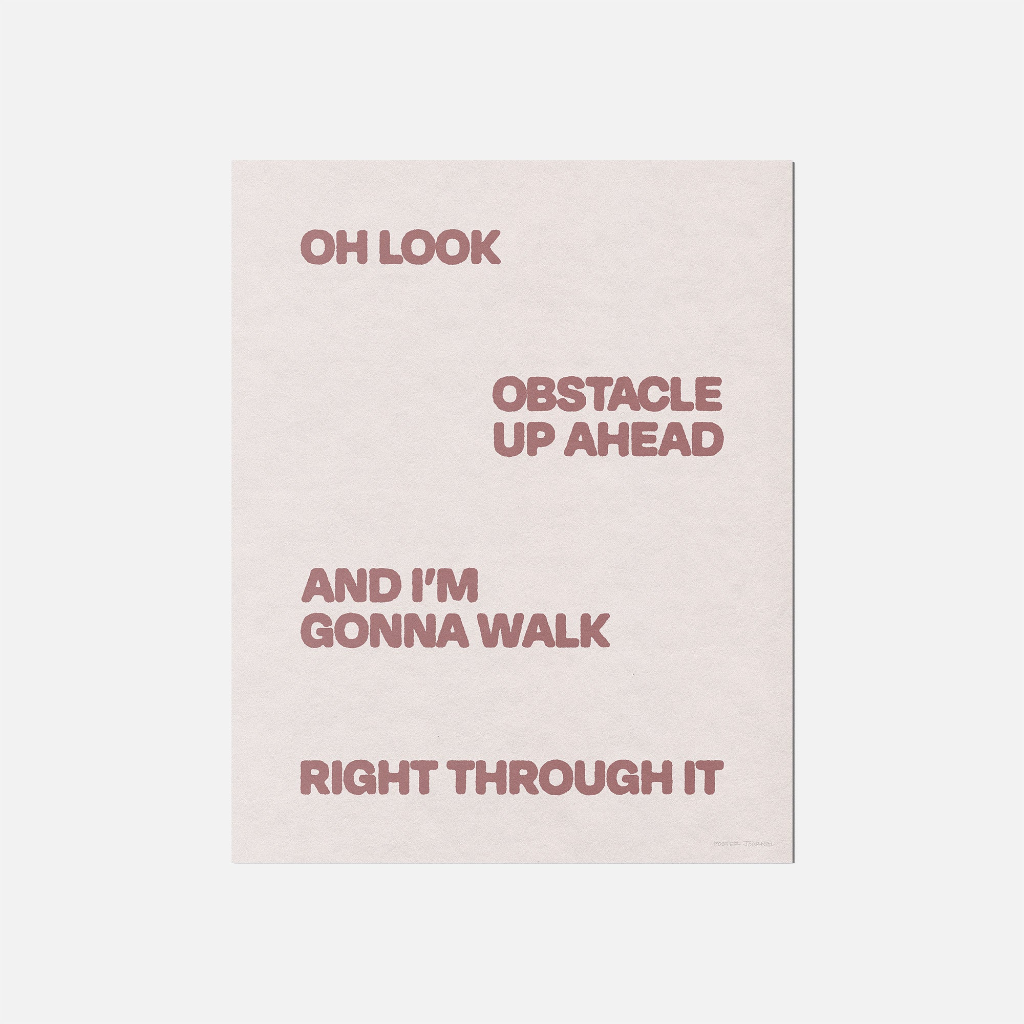 OBSTACLE PRINT