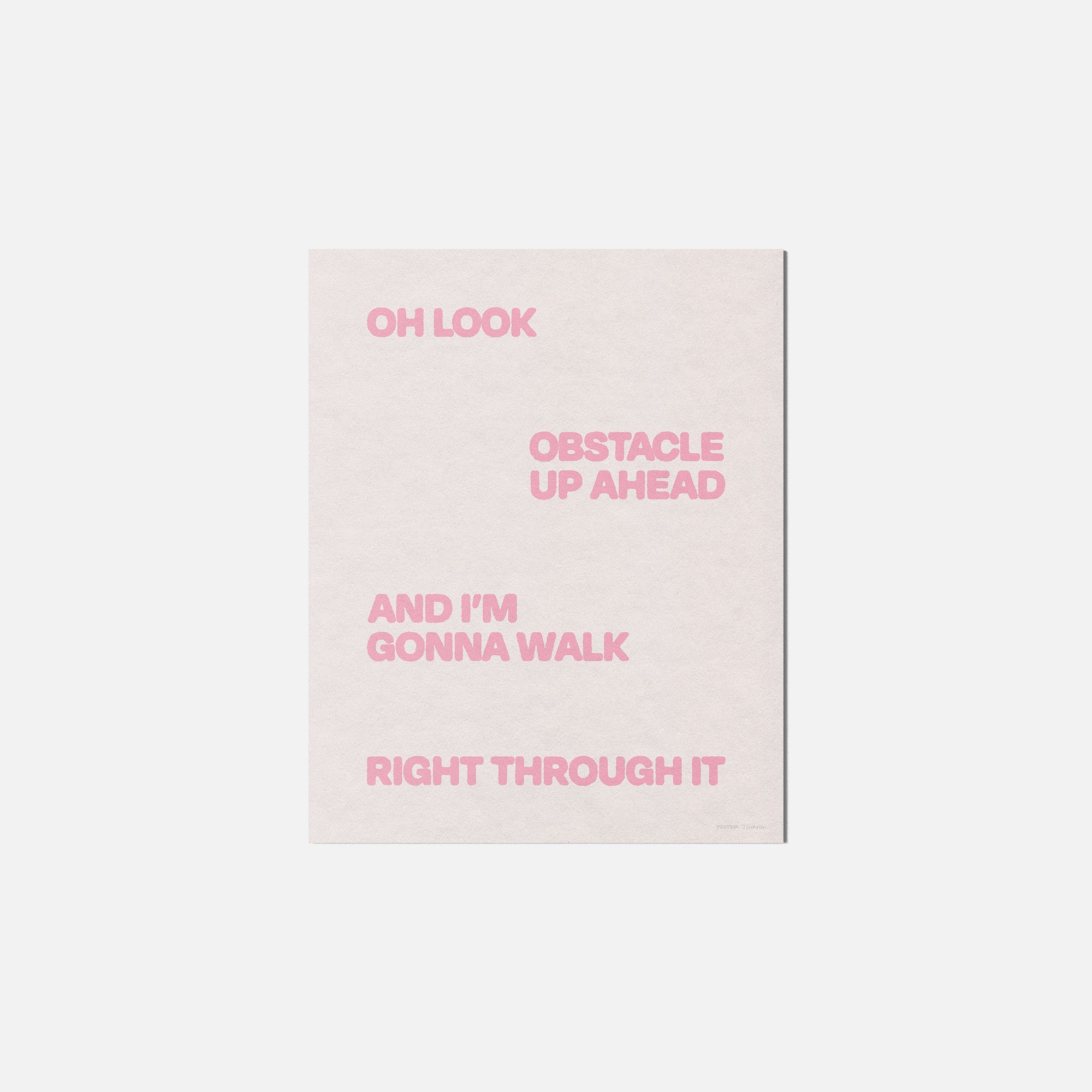 OBSTACLE PRINT