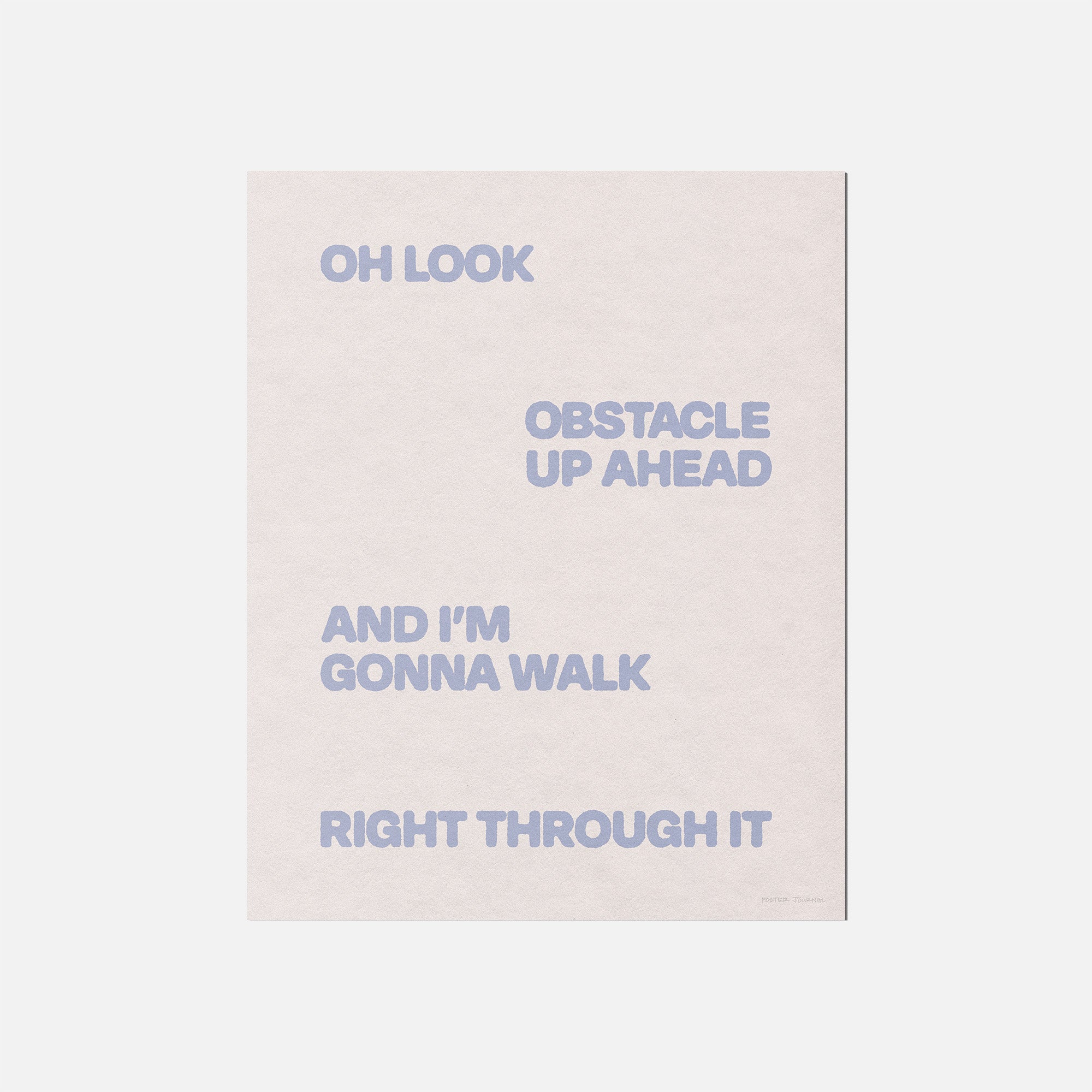 OBSTACLE PRINT