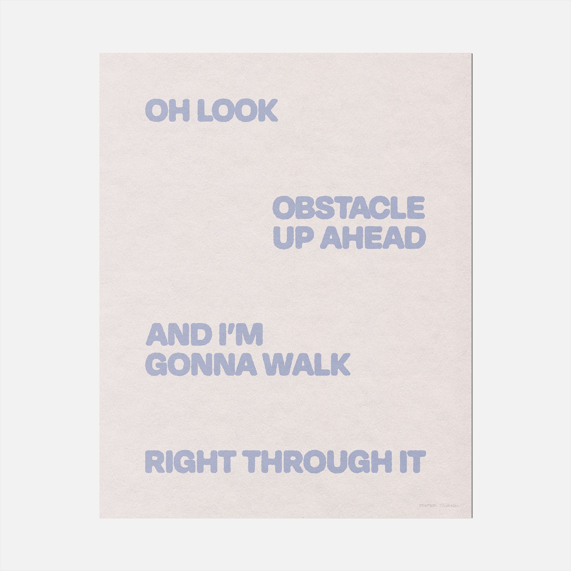 OBSTACLE PRINT