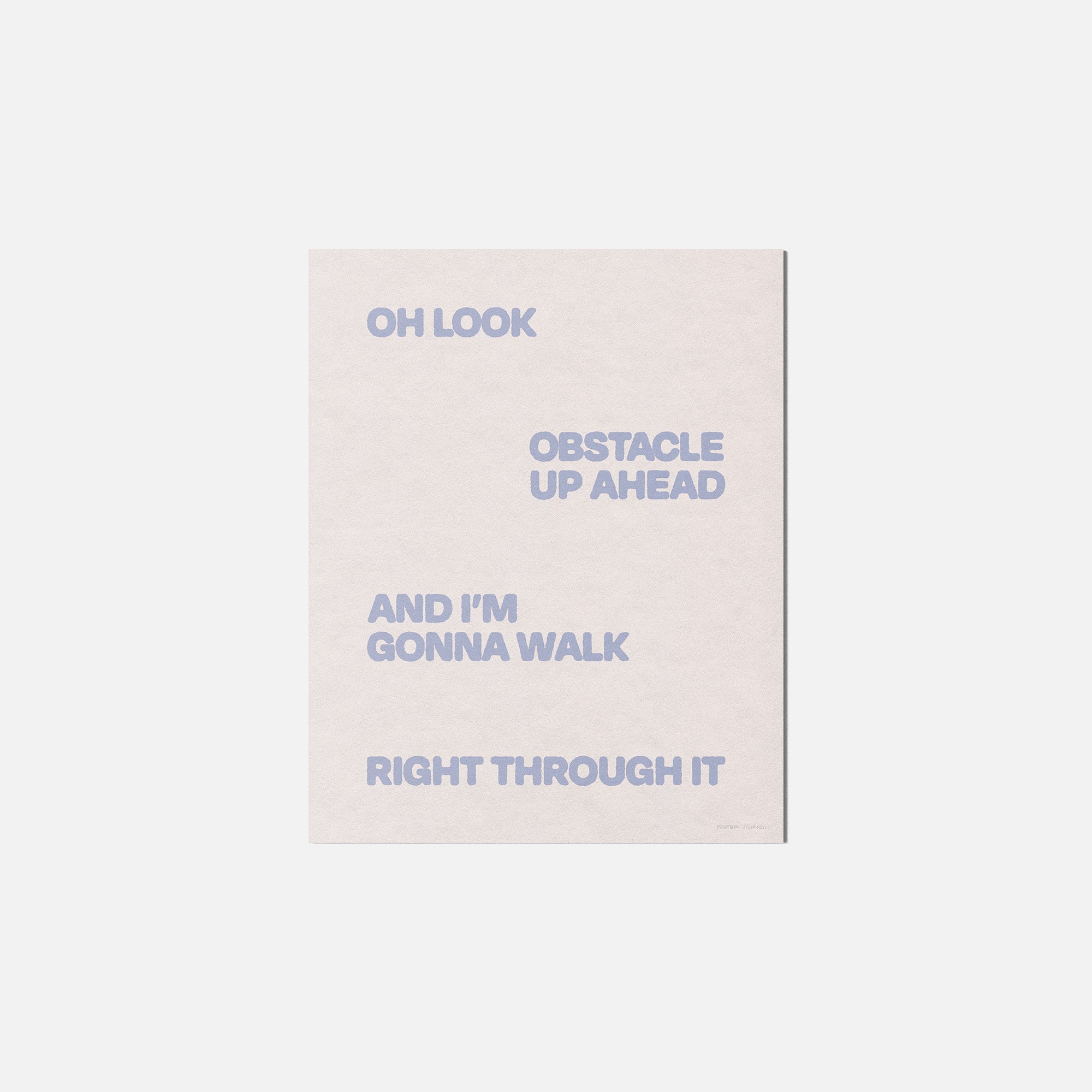OBSTACLE PRINT