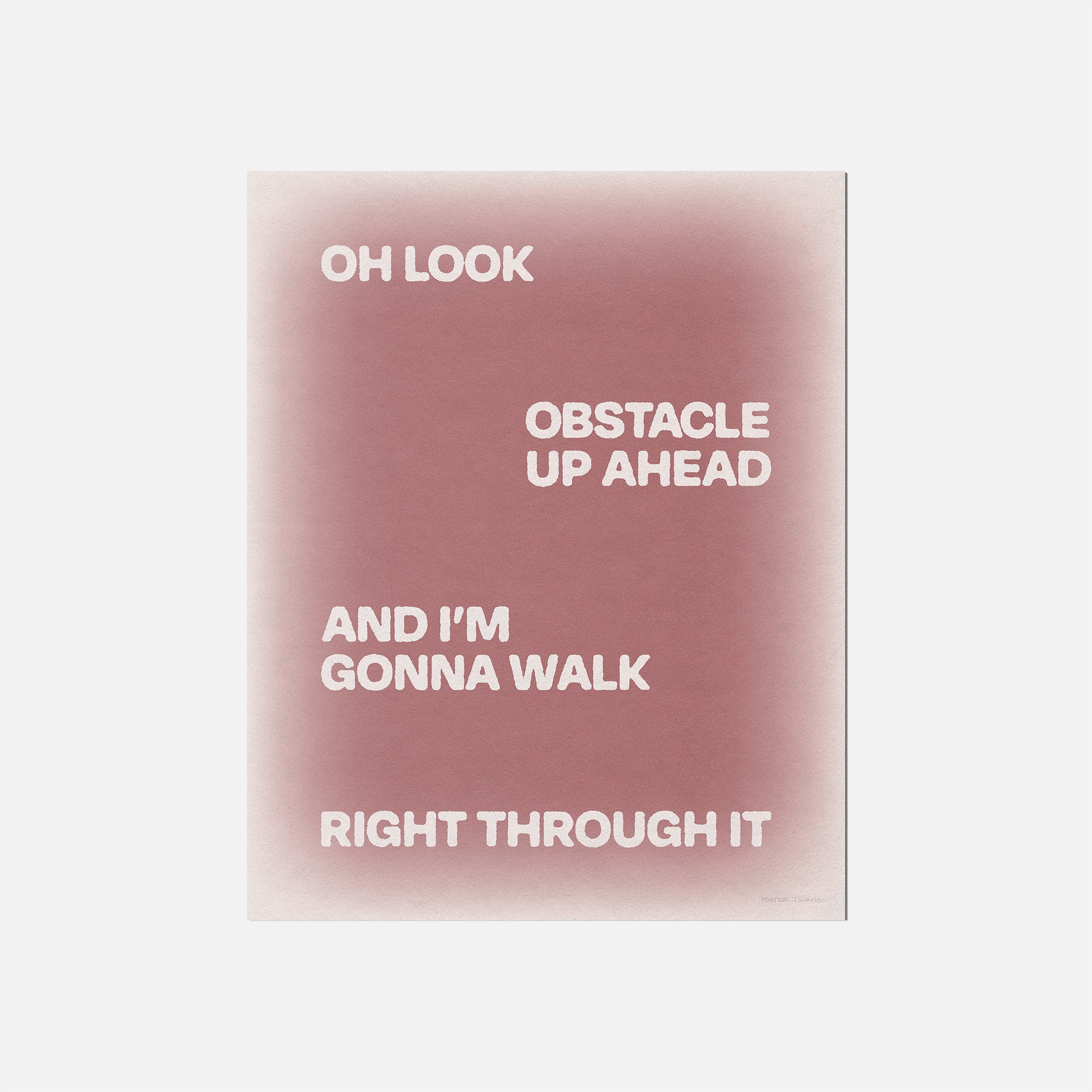OBSTACLE PRINT