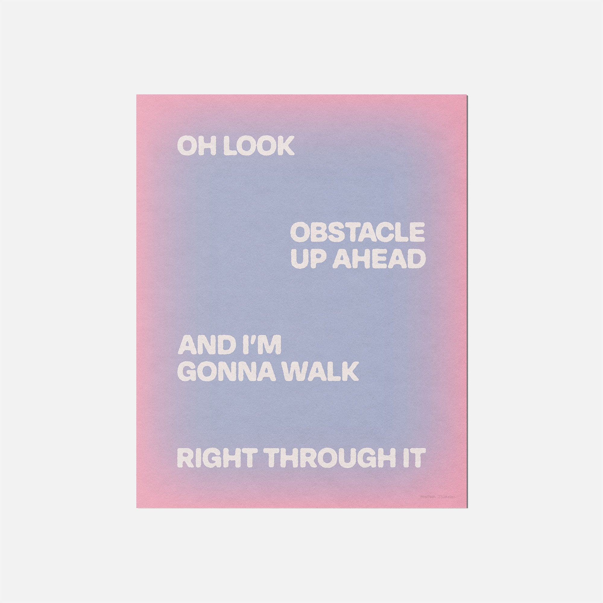 OBSTACLE PRINT