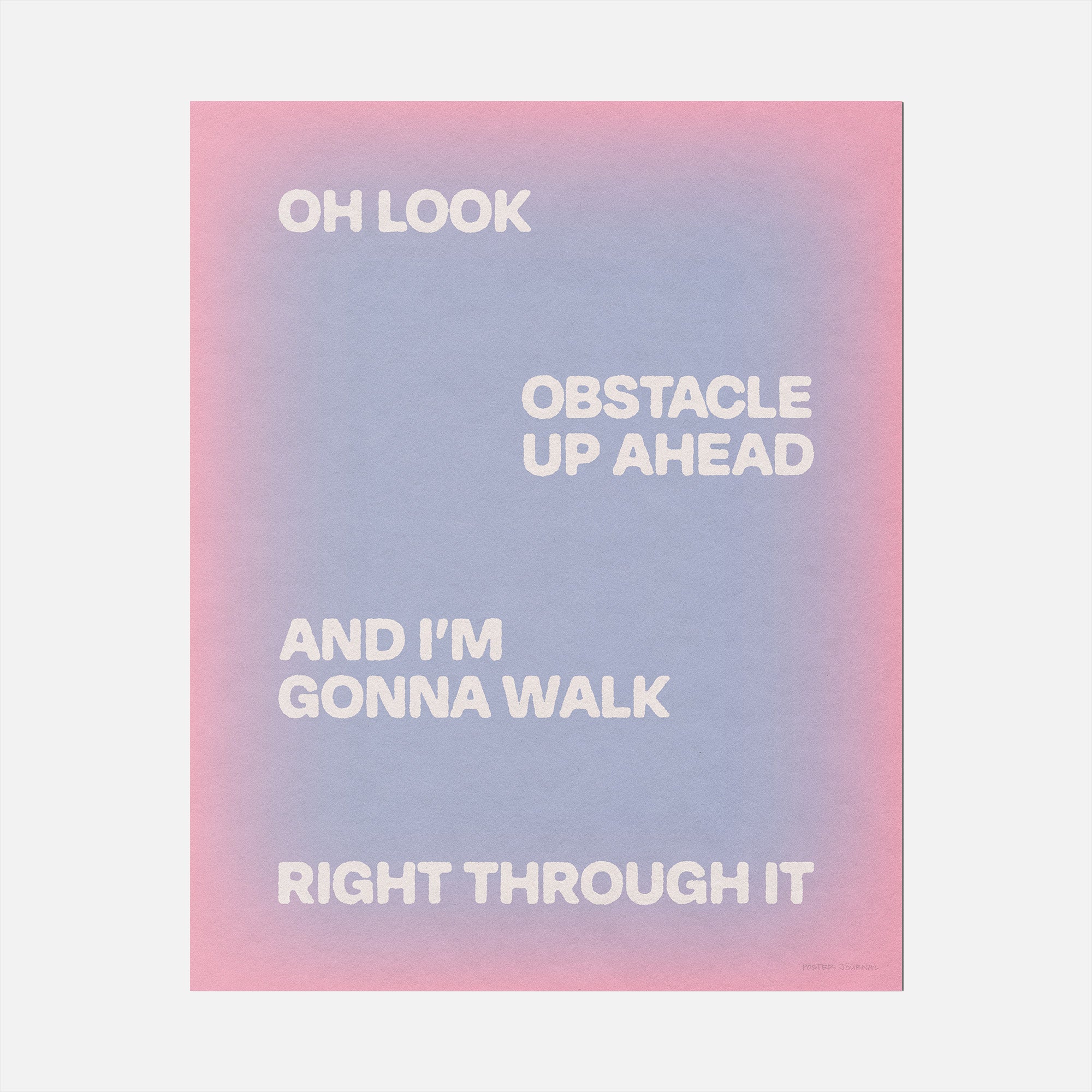 OBSTACLE PRINT