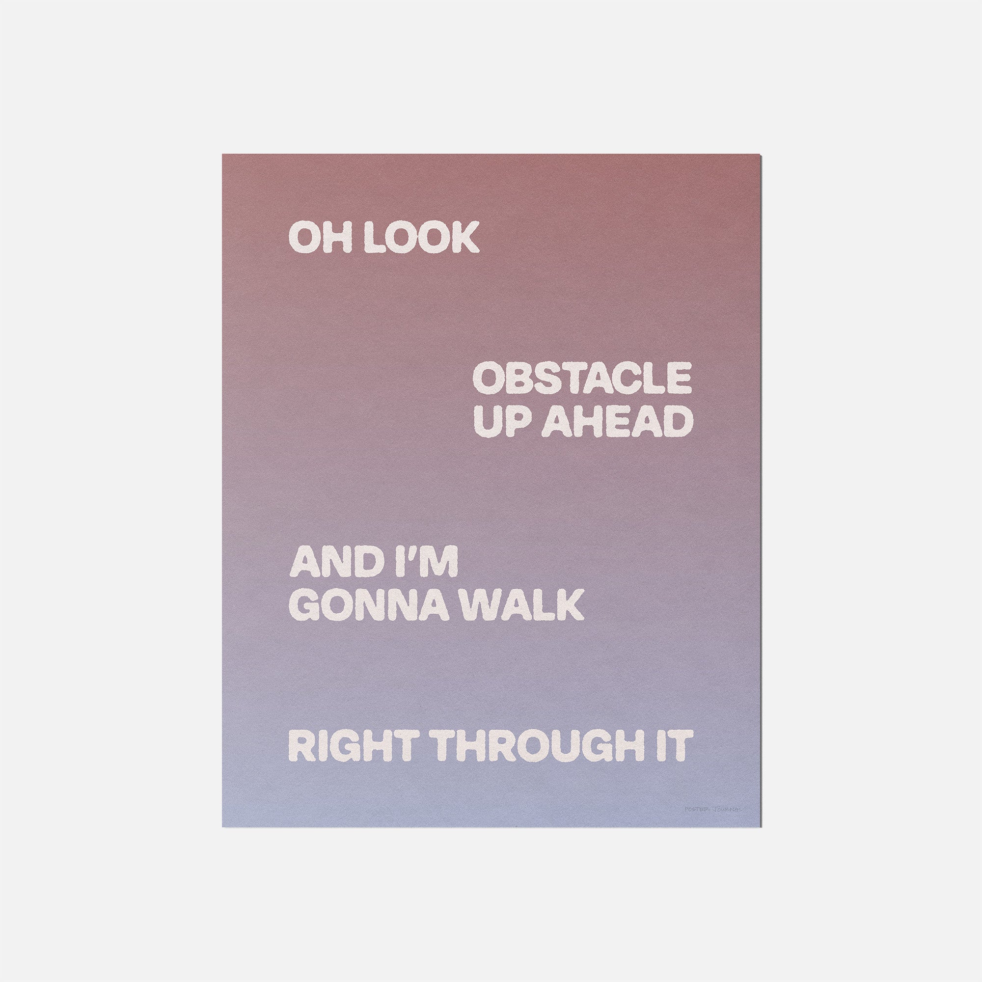 OBSTACLE PRINT