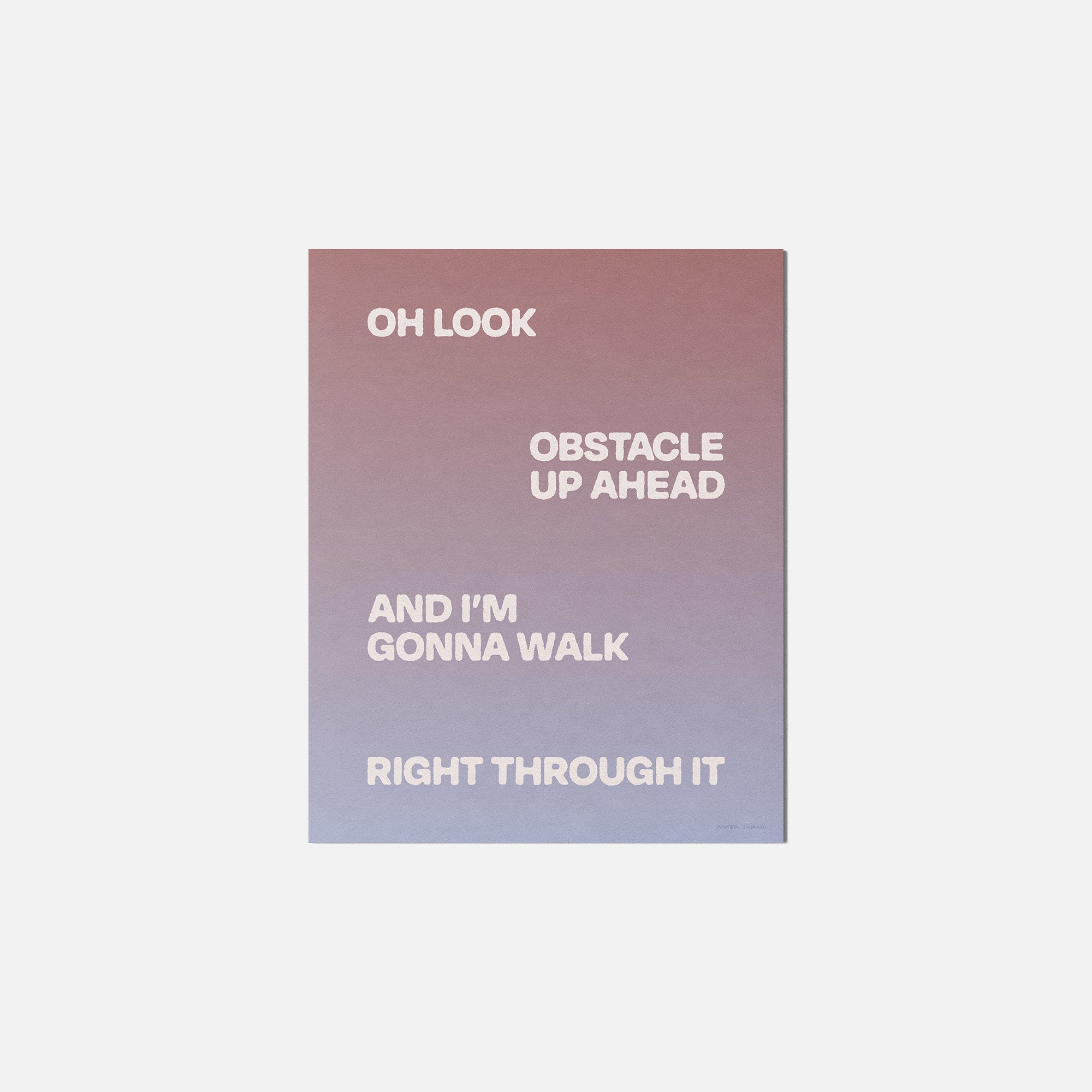 OBSTACLE PRINT