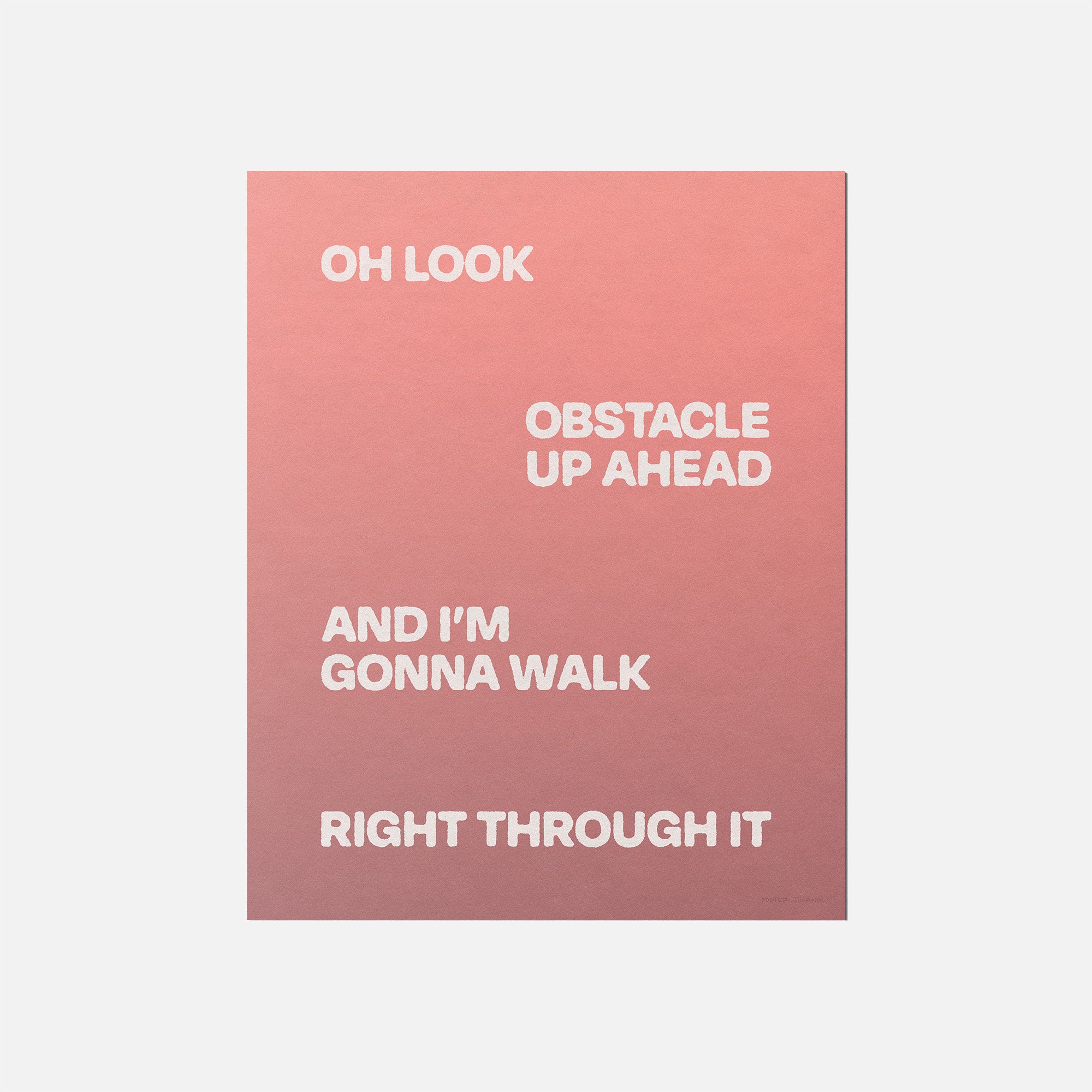 OBSTACLE PRINT