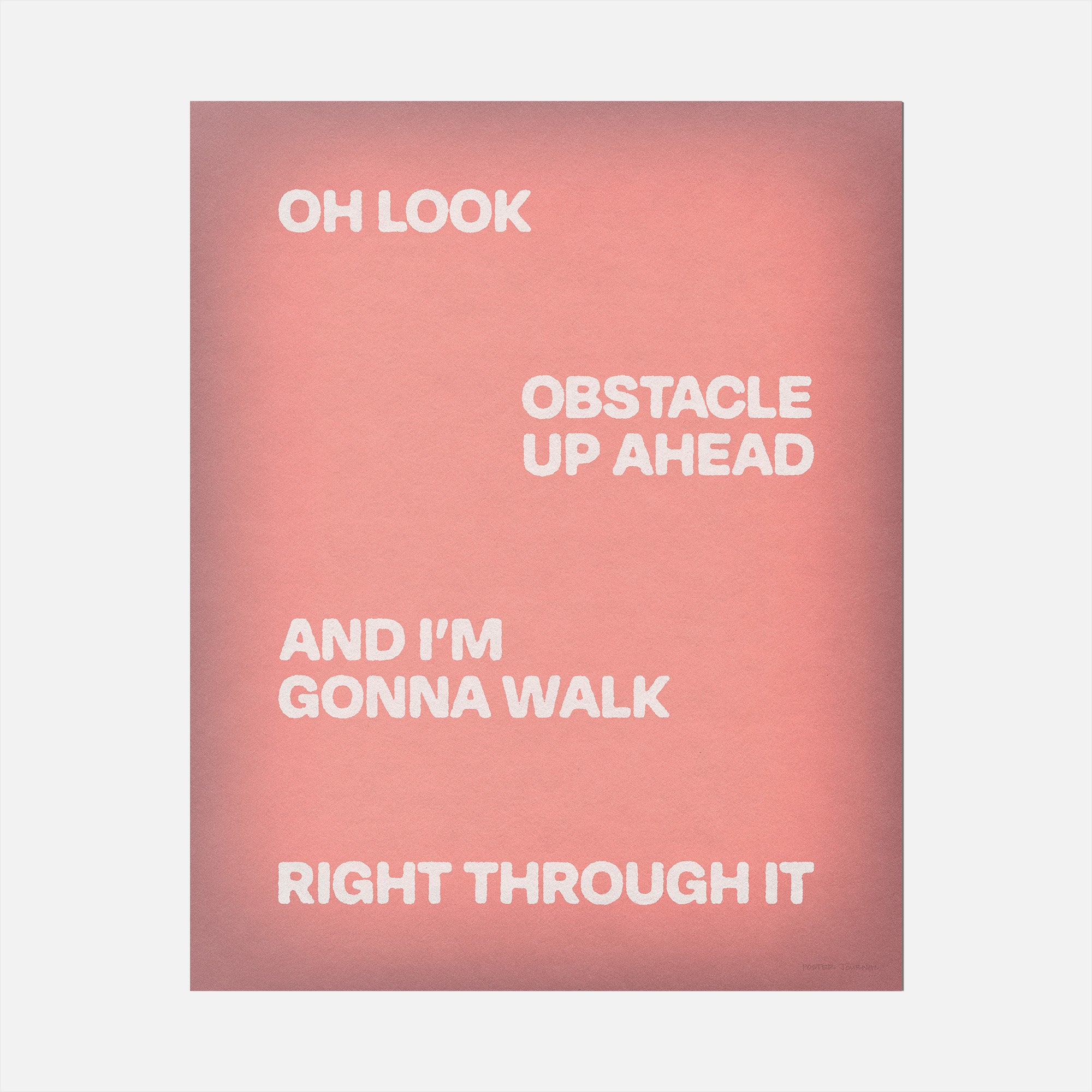OBSTACLE PRINT