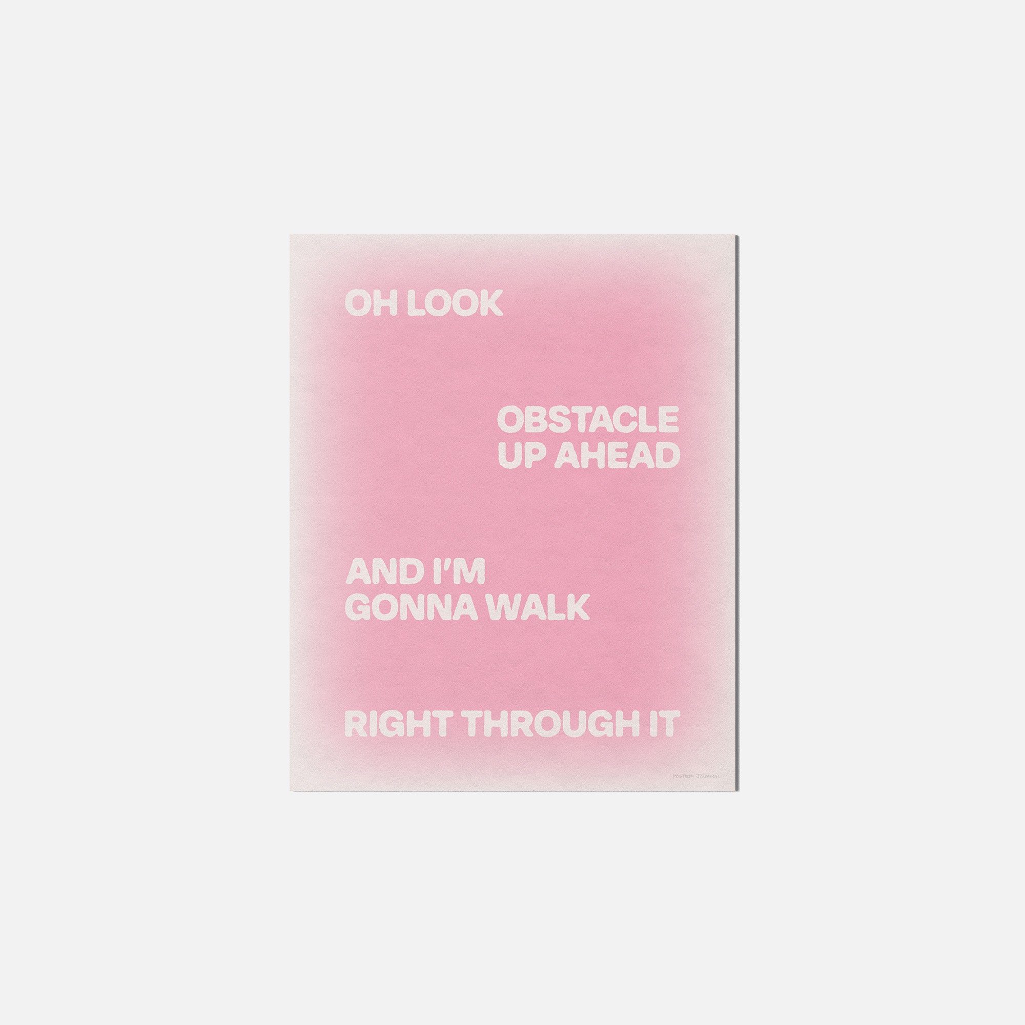 OBSTACLE PRINT
