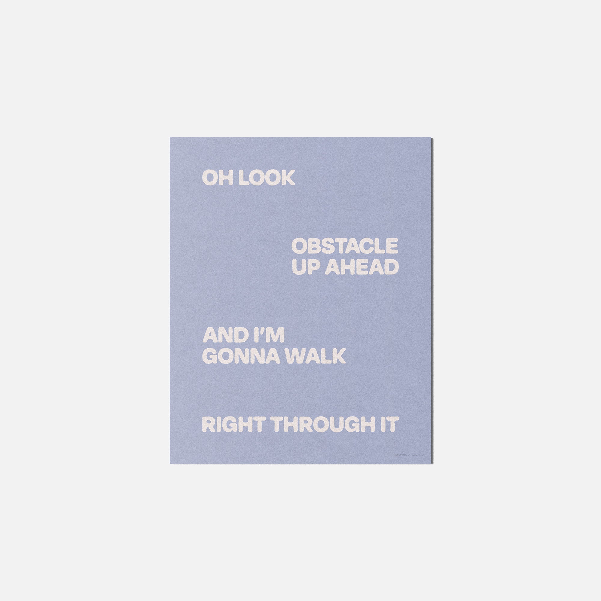 OBSTACLE PRINT