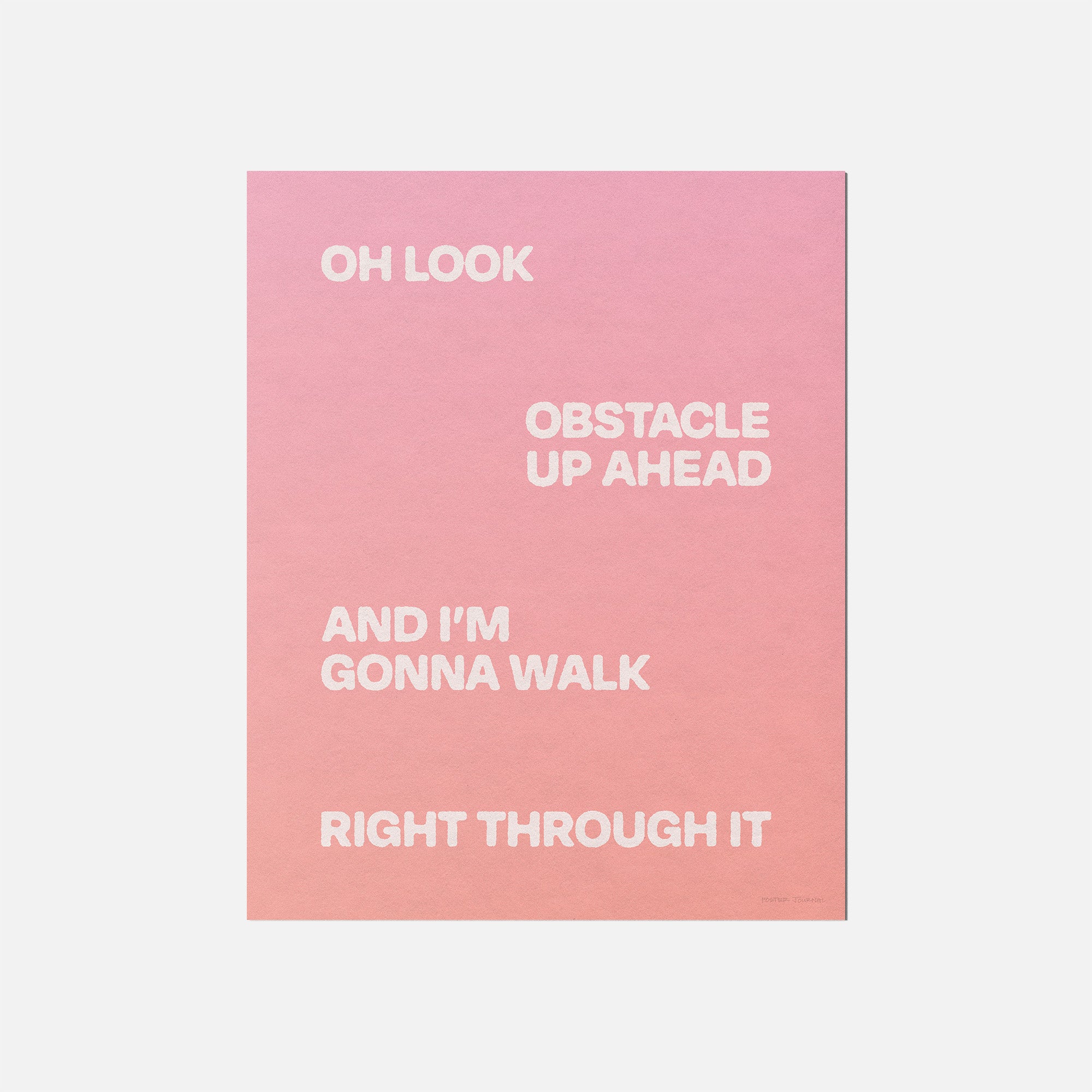OBSTACLE PRINT