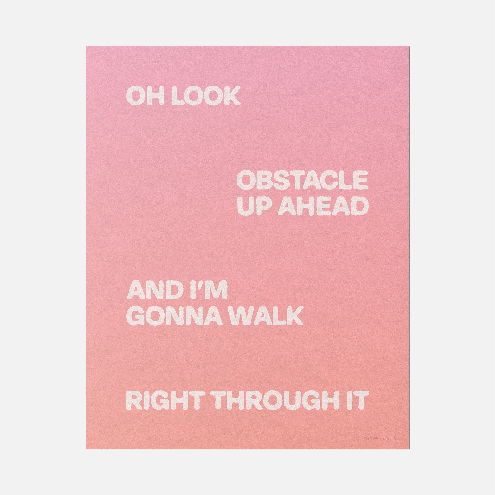 OBSTACLE PRINT
