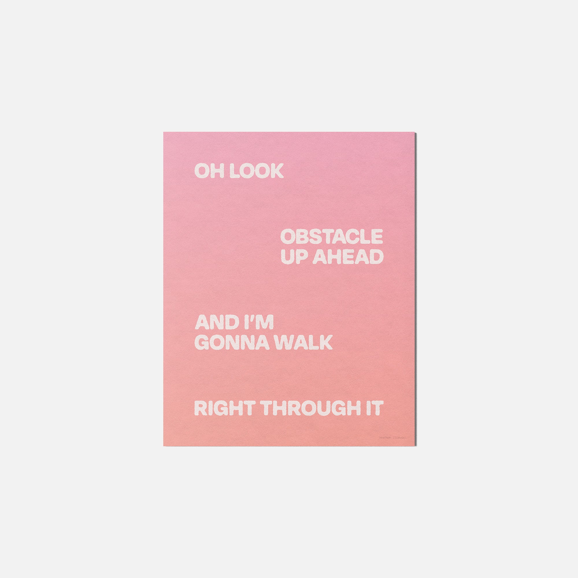 OBSTACLE PRINT