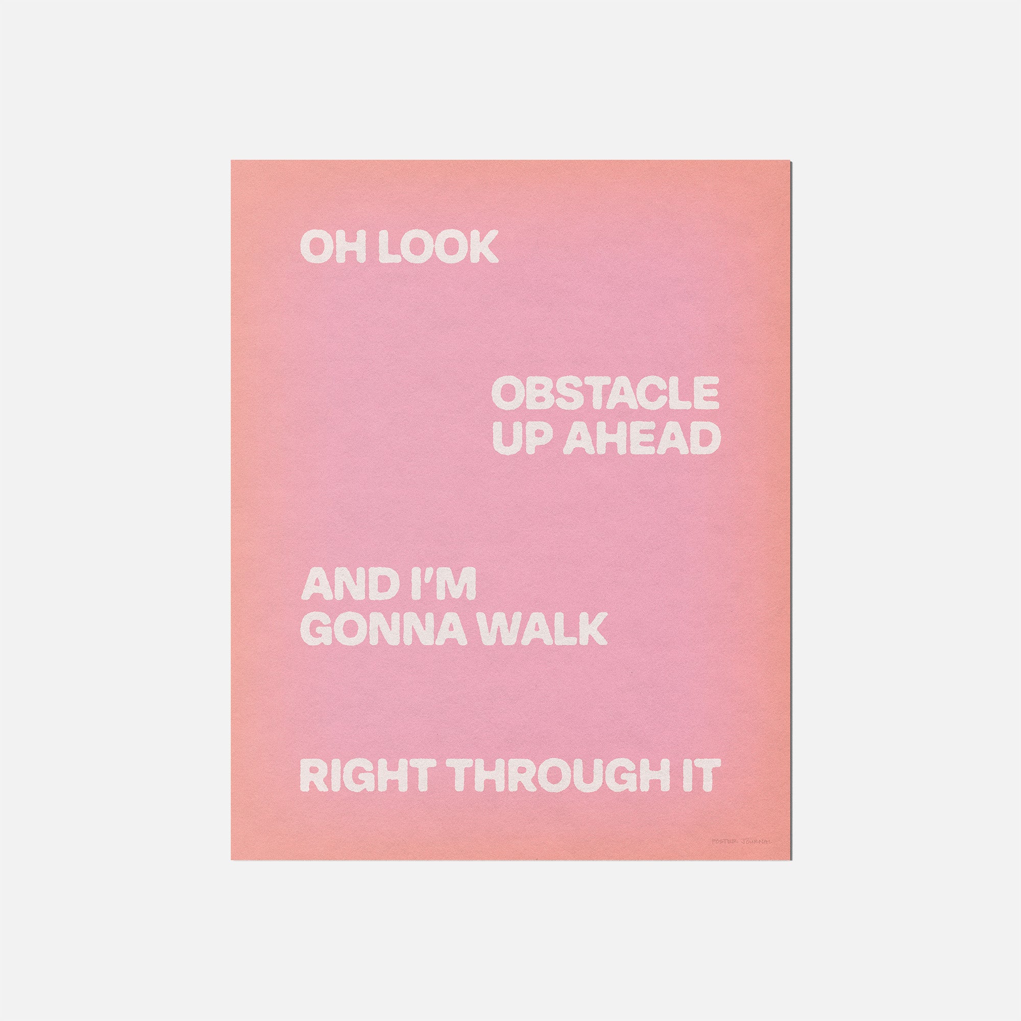 OBSTACLE PRINT