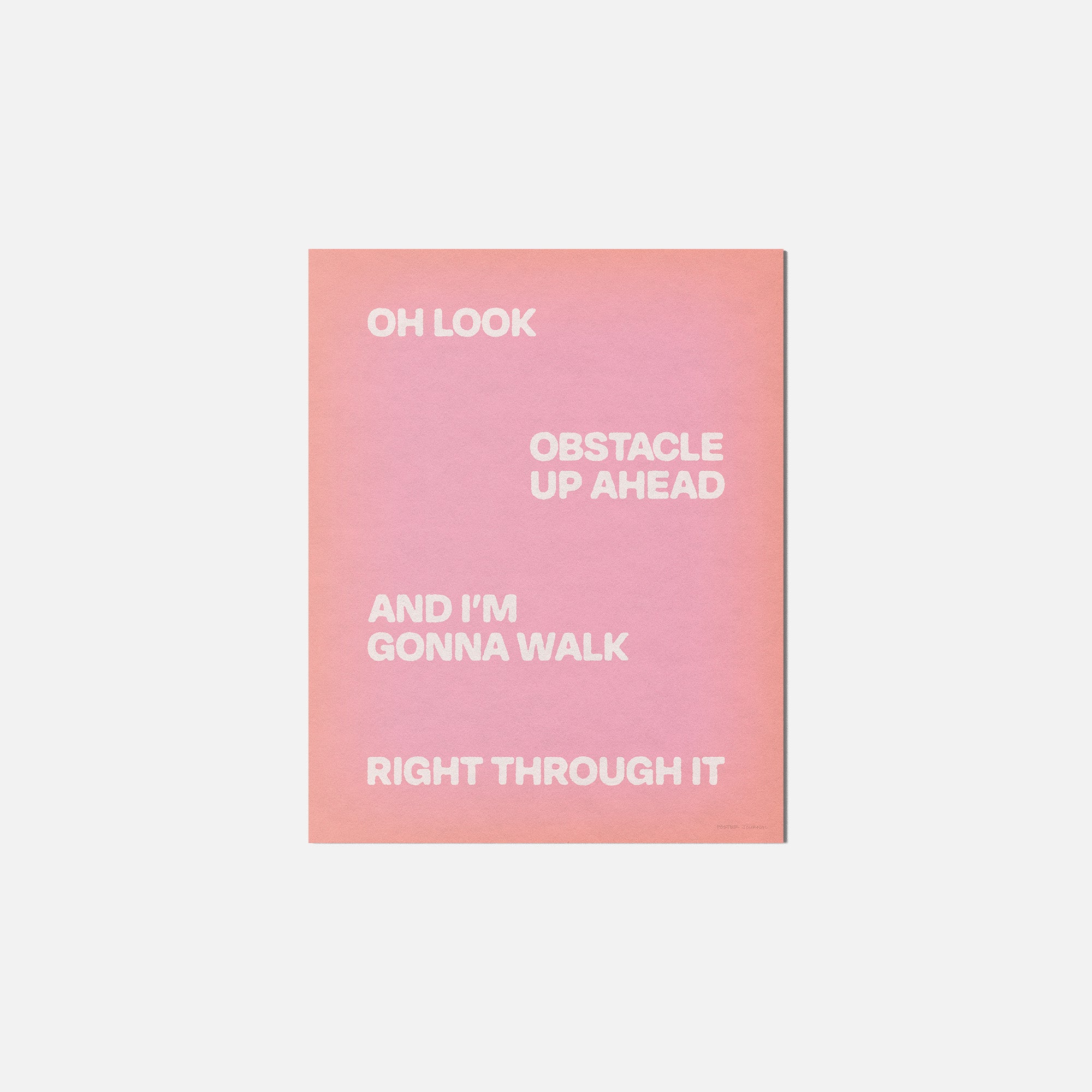 OBSTACLE PRINT