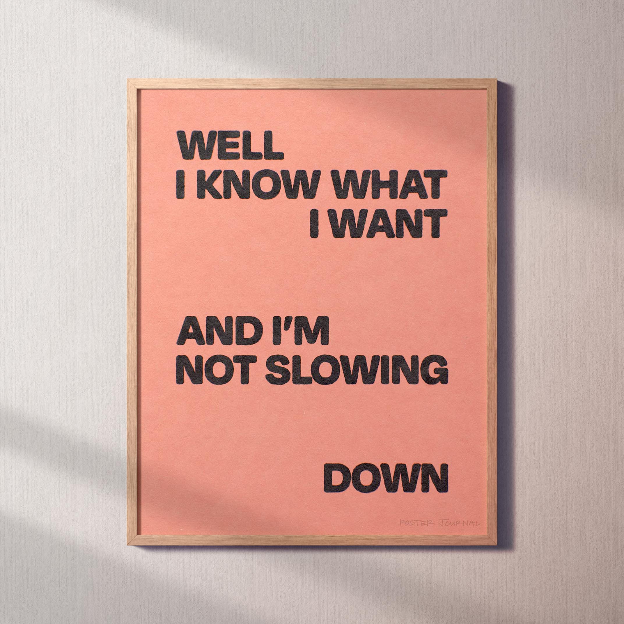 SLOWING PRINT