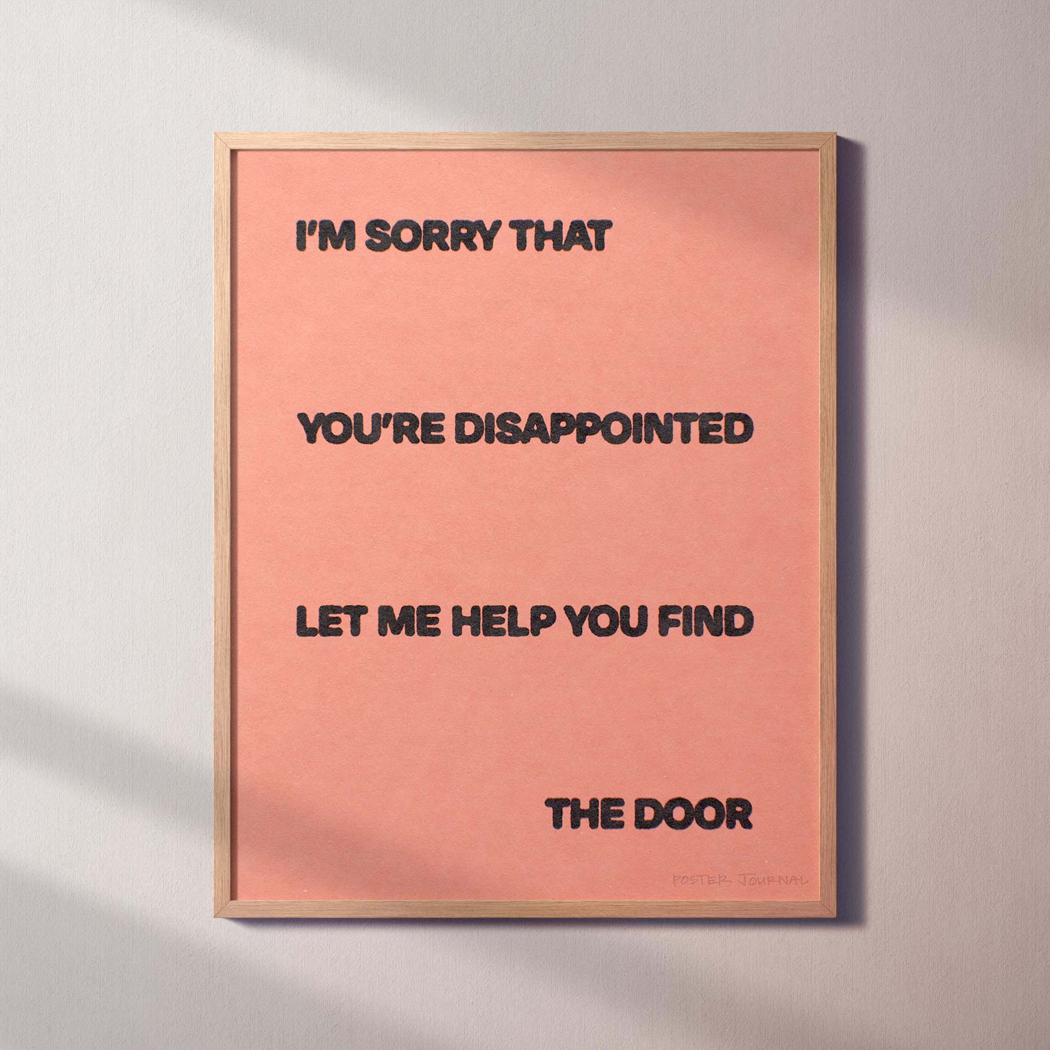 DISAPPOINTED PRINT