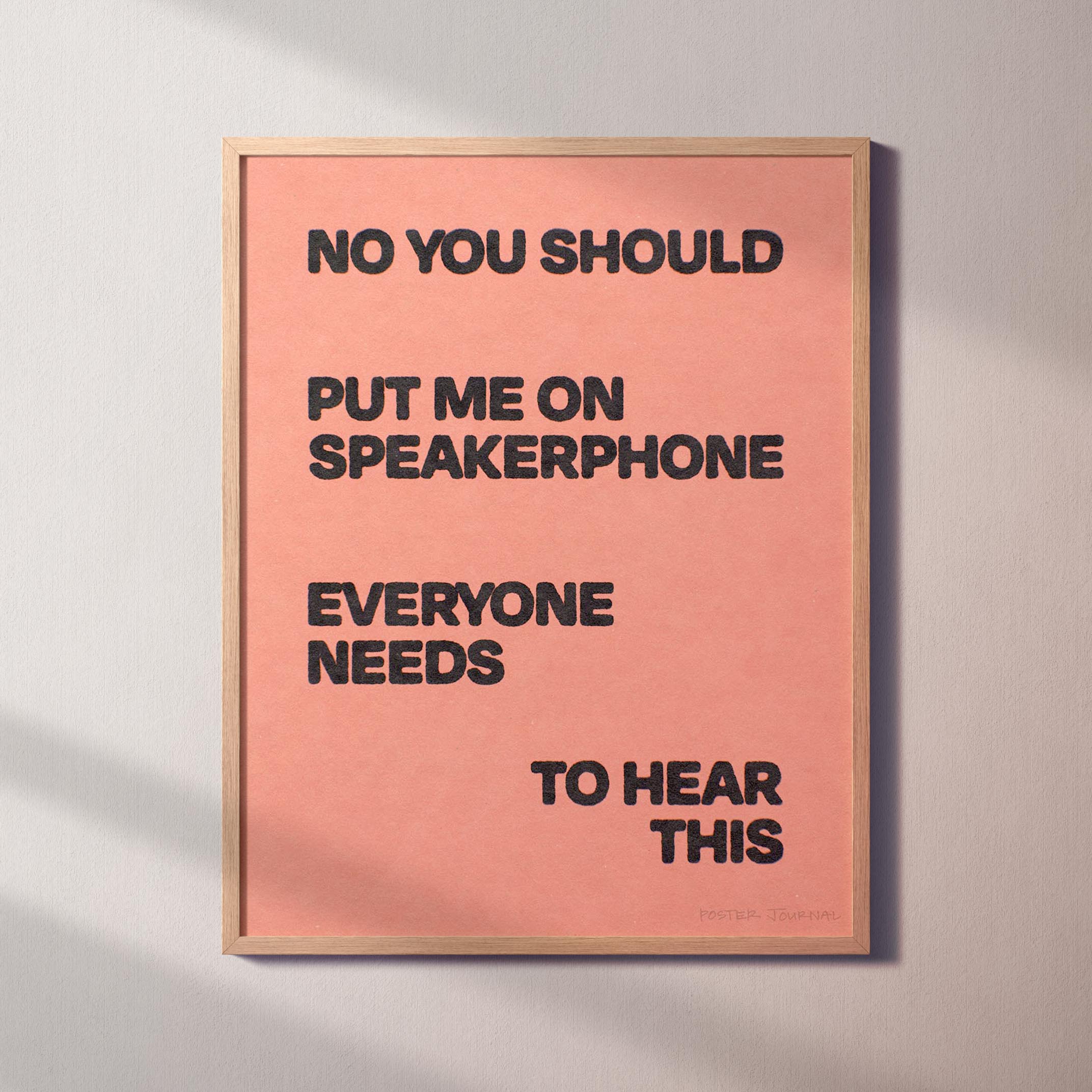 SPEAKERPHONE PRINT