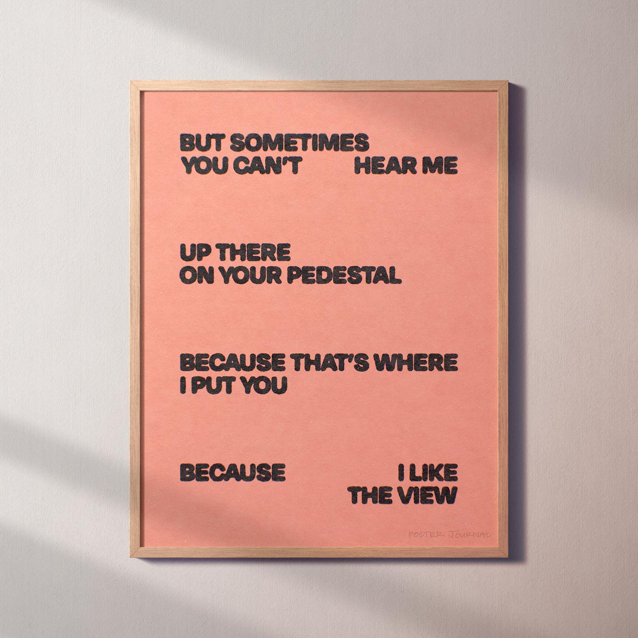 PEDESTAL PRINT