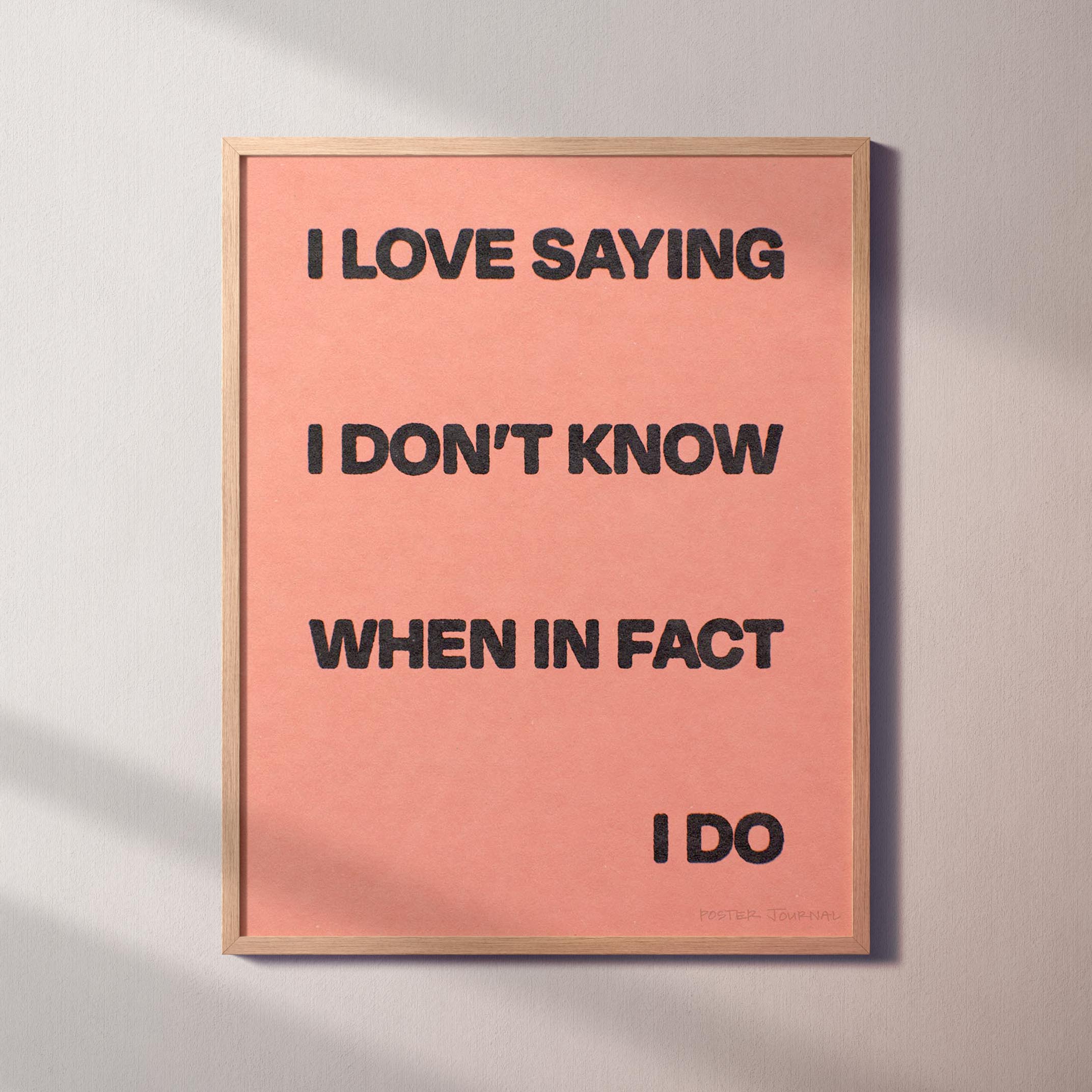 SAYING PRINT