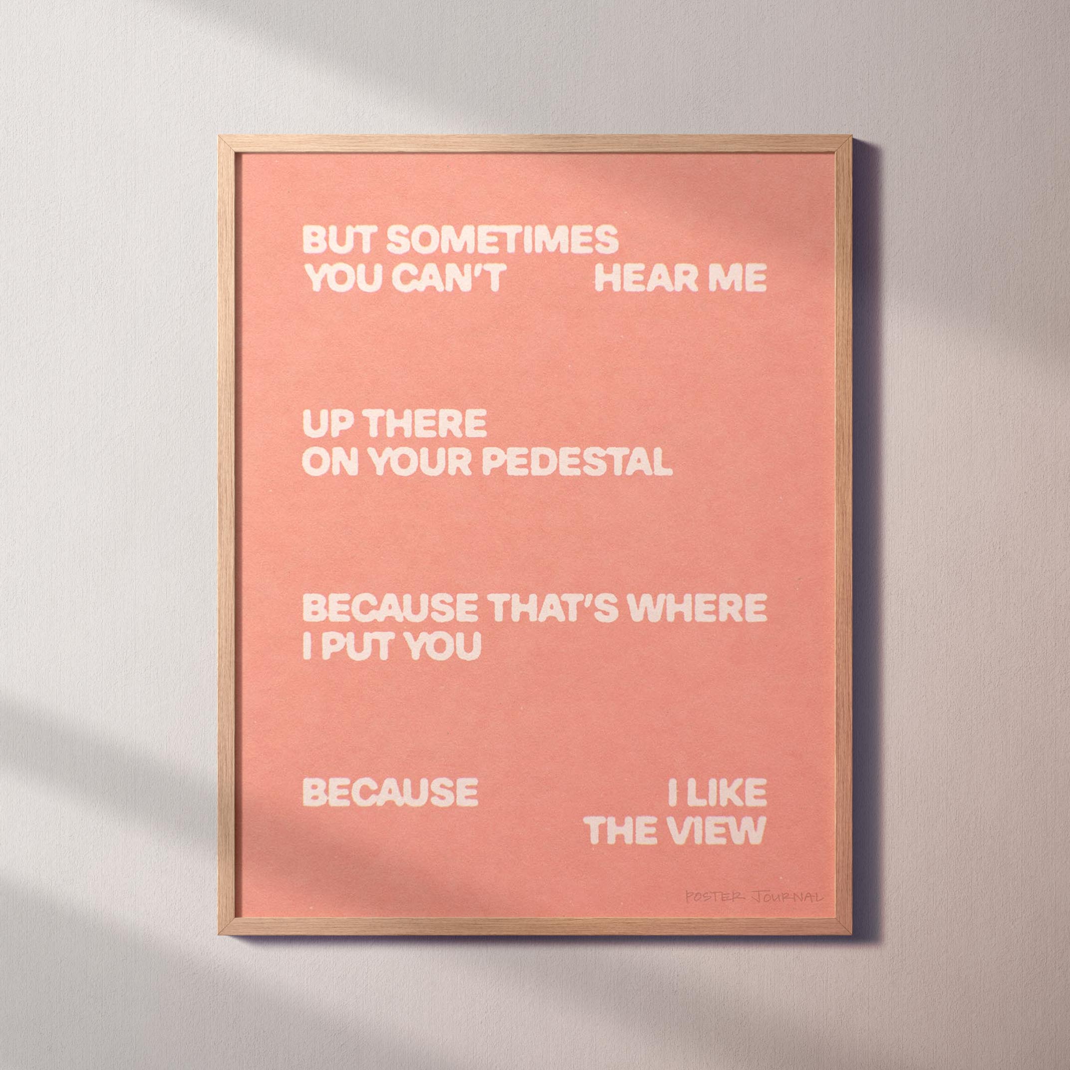 PEDESTAL PRINT