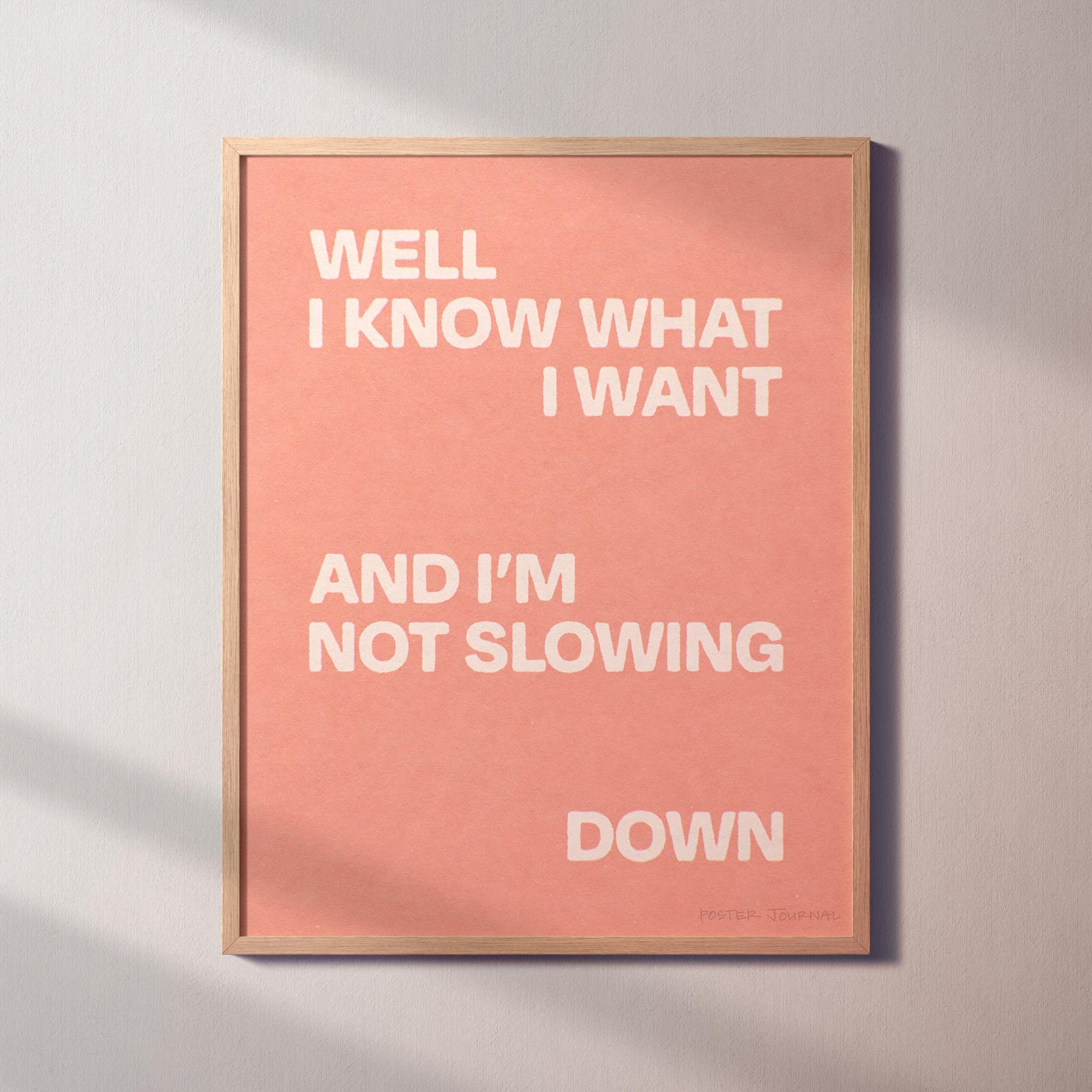 SLOWING PRINT