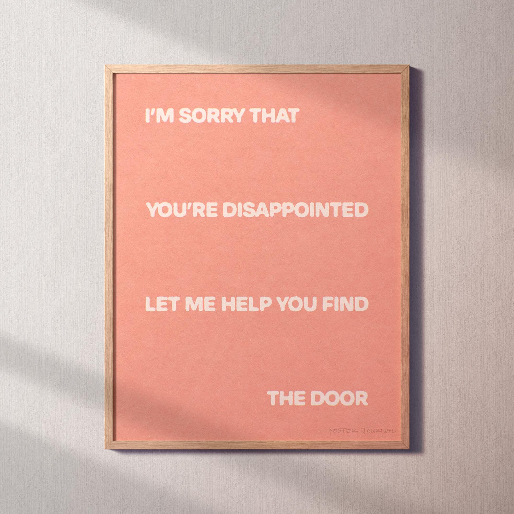 DISAPPOINTED PRINT