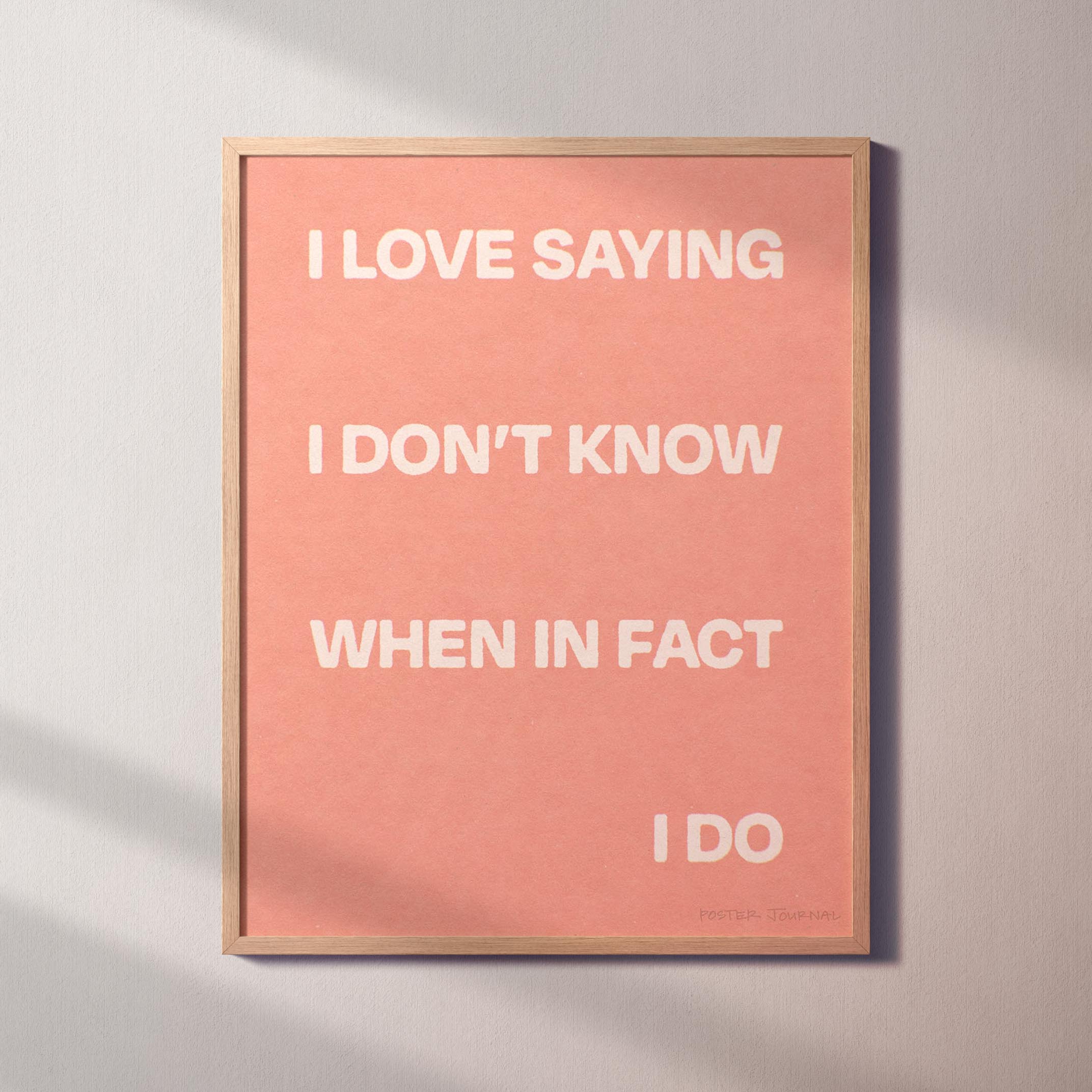 SAYING PRINT