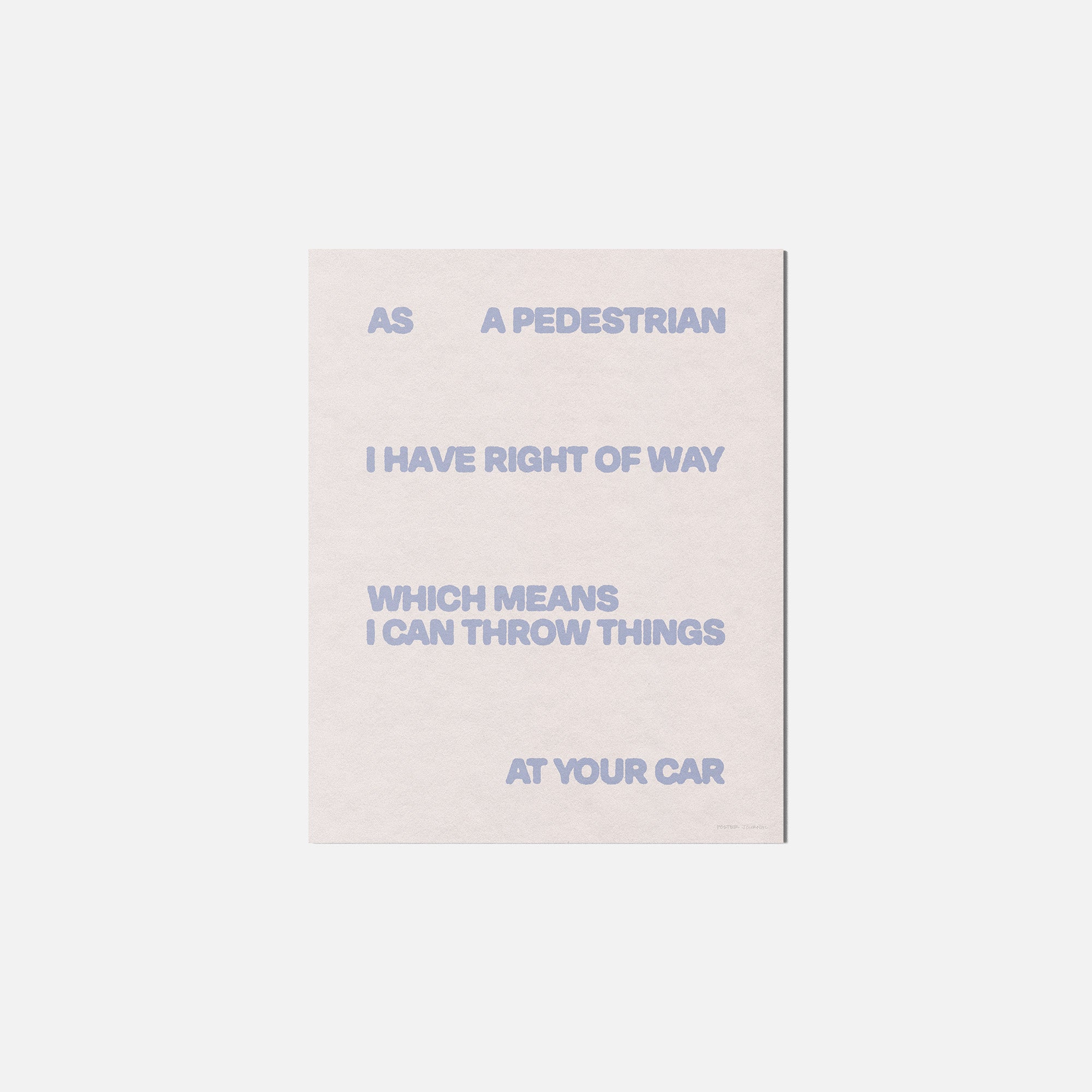 PEDESTRIAN PRINT