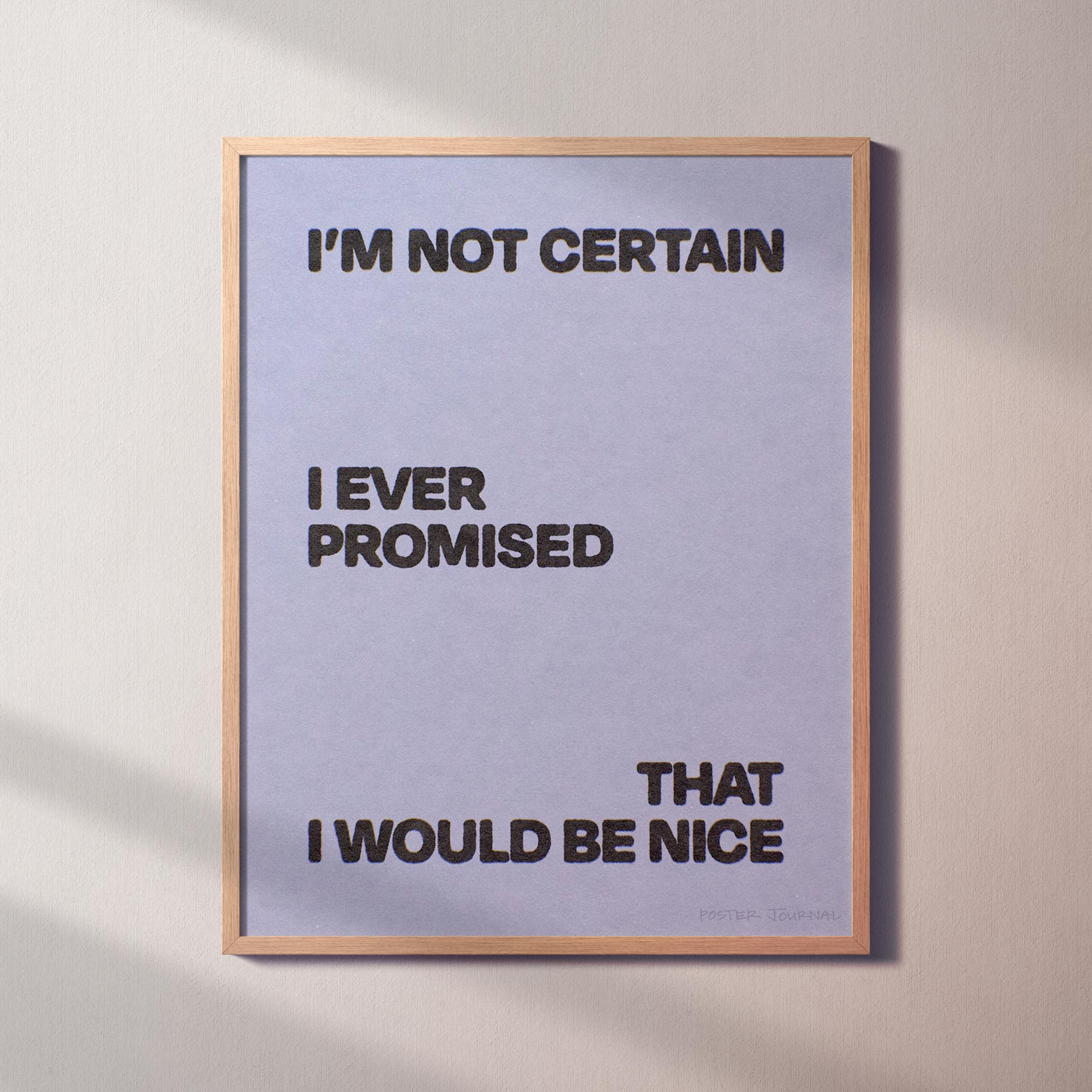 PROMISED PRINT