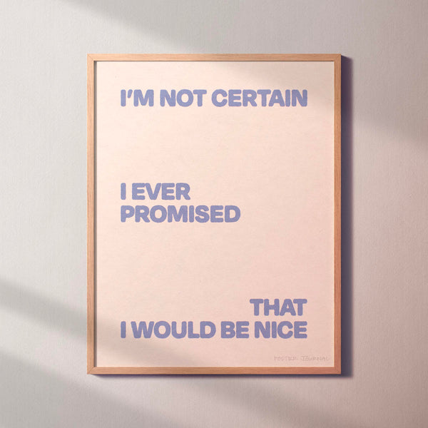 PROMISED PRINT