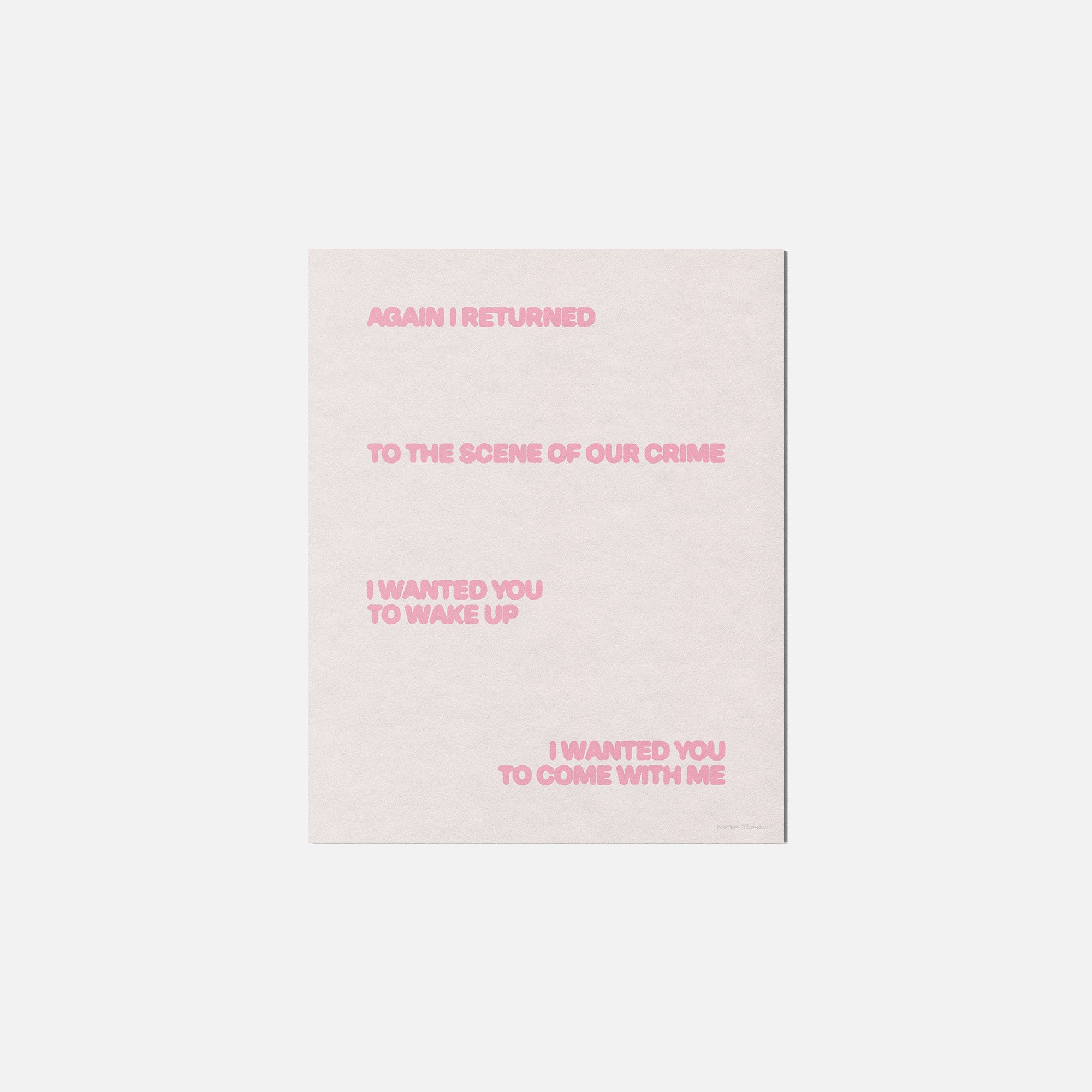 RETURNED PRINT