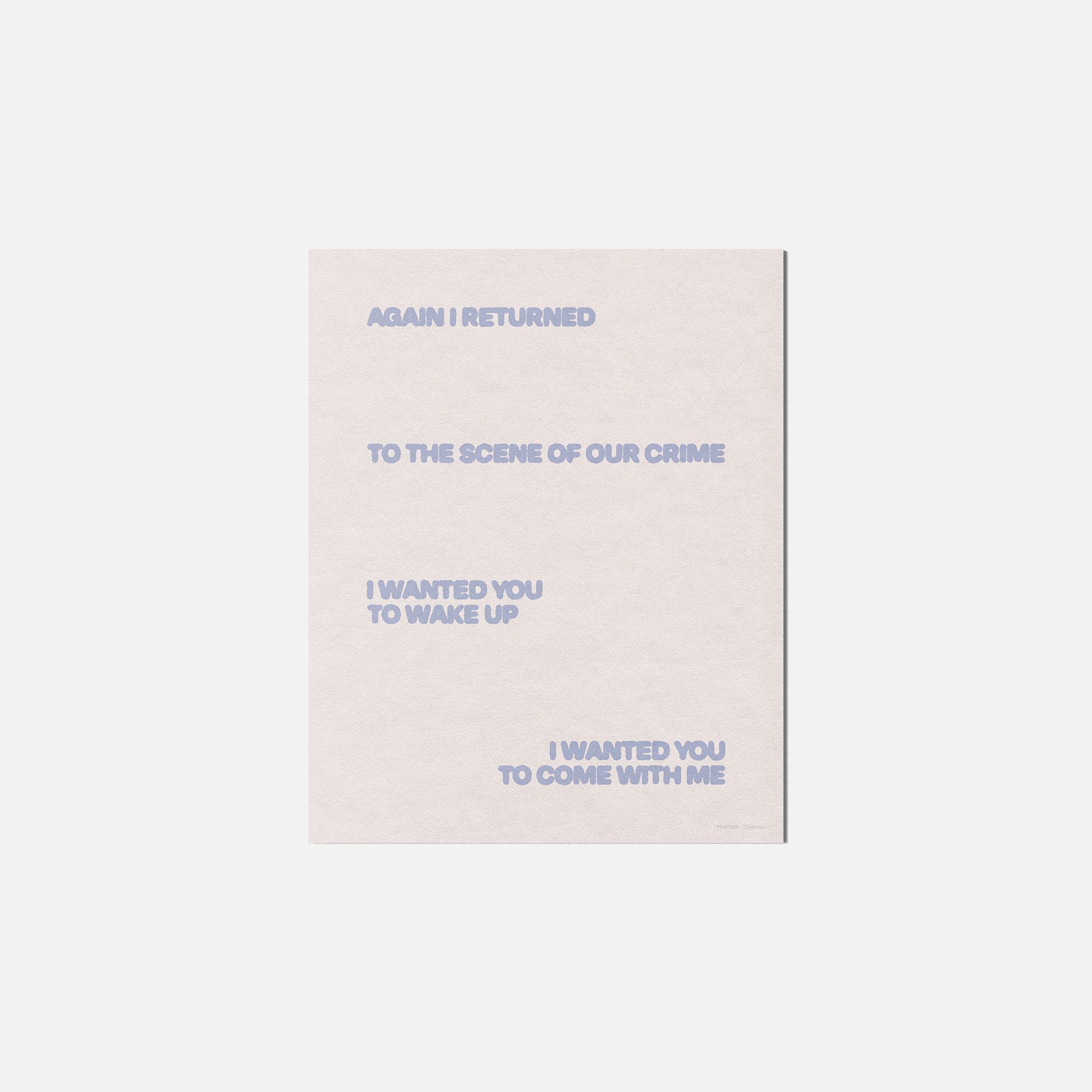 RETURNED PRINT