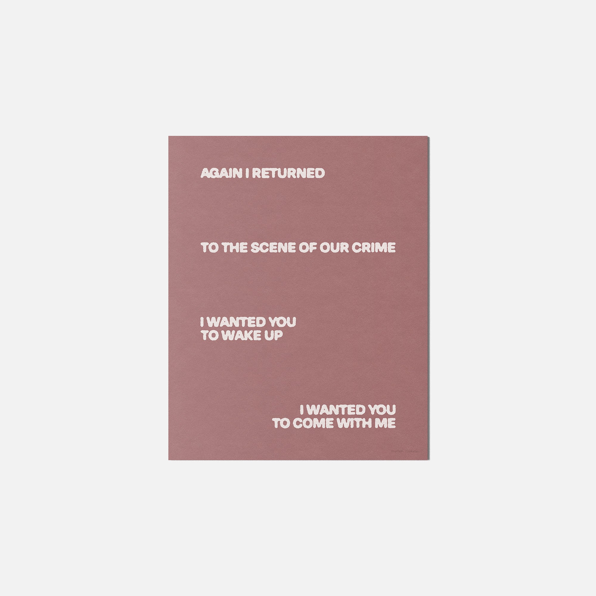 RETURNED PRINT