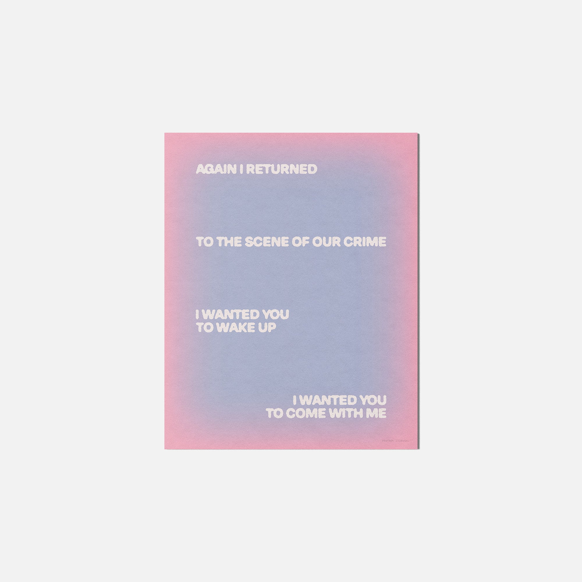 RETURNED PRINT