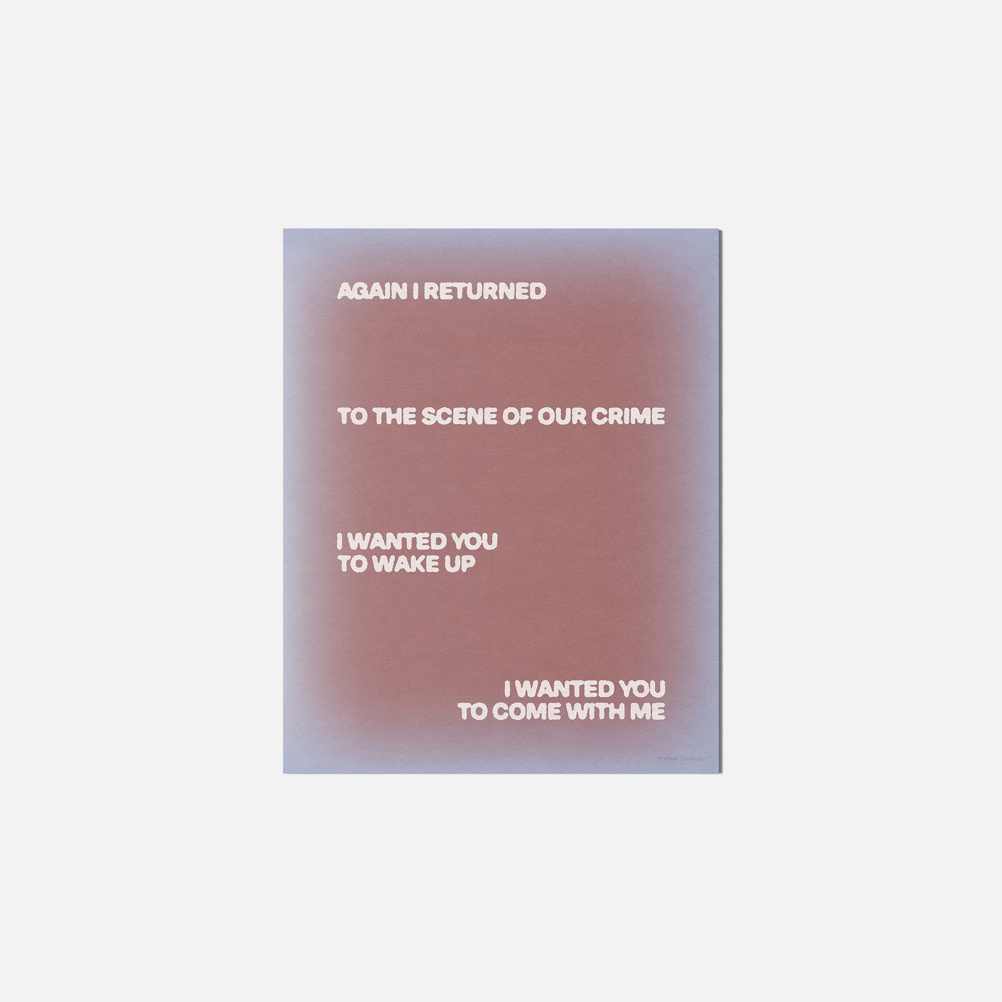 RETURNED PRINT