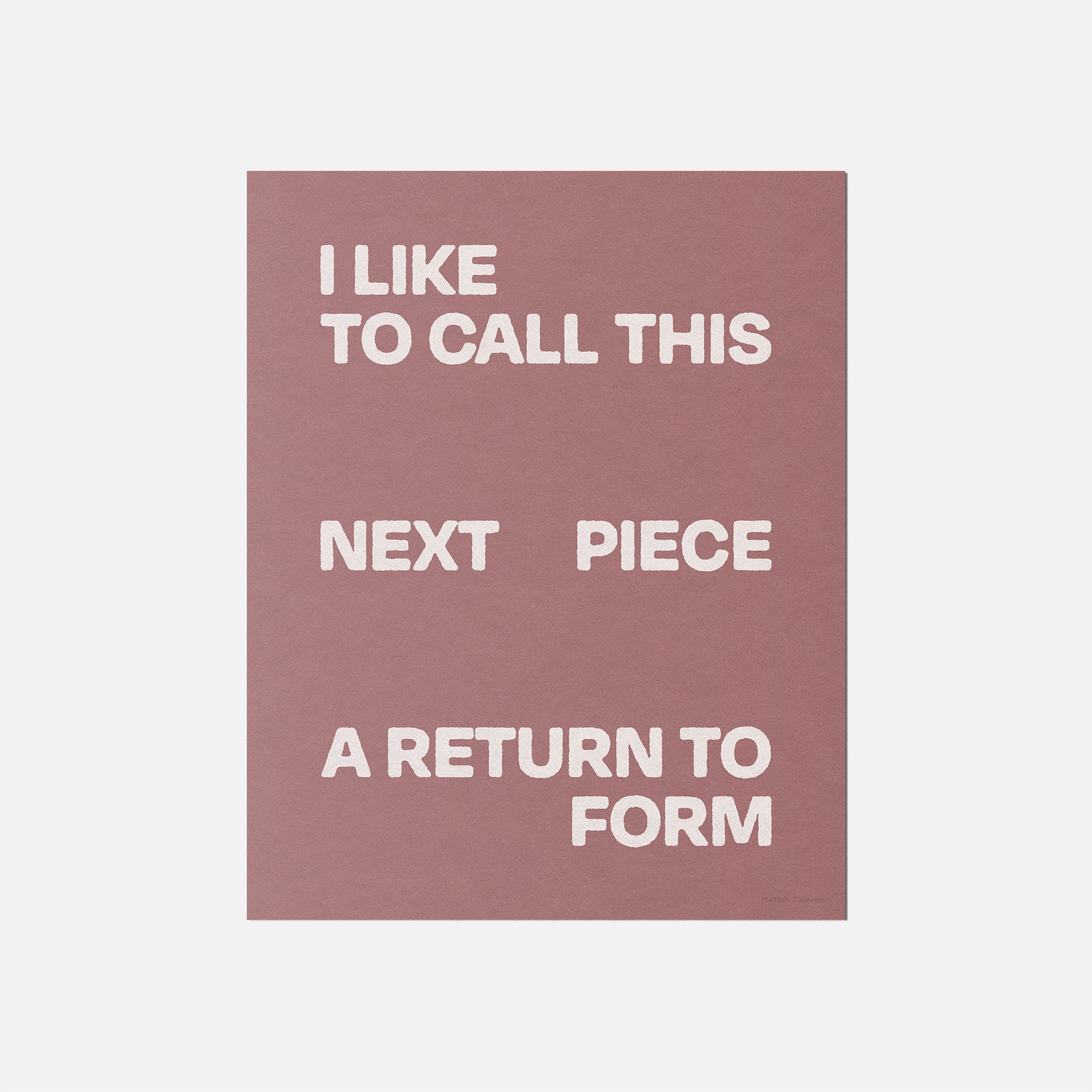 RETURN PRINT