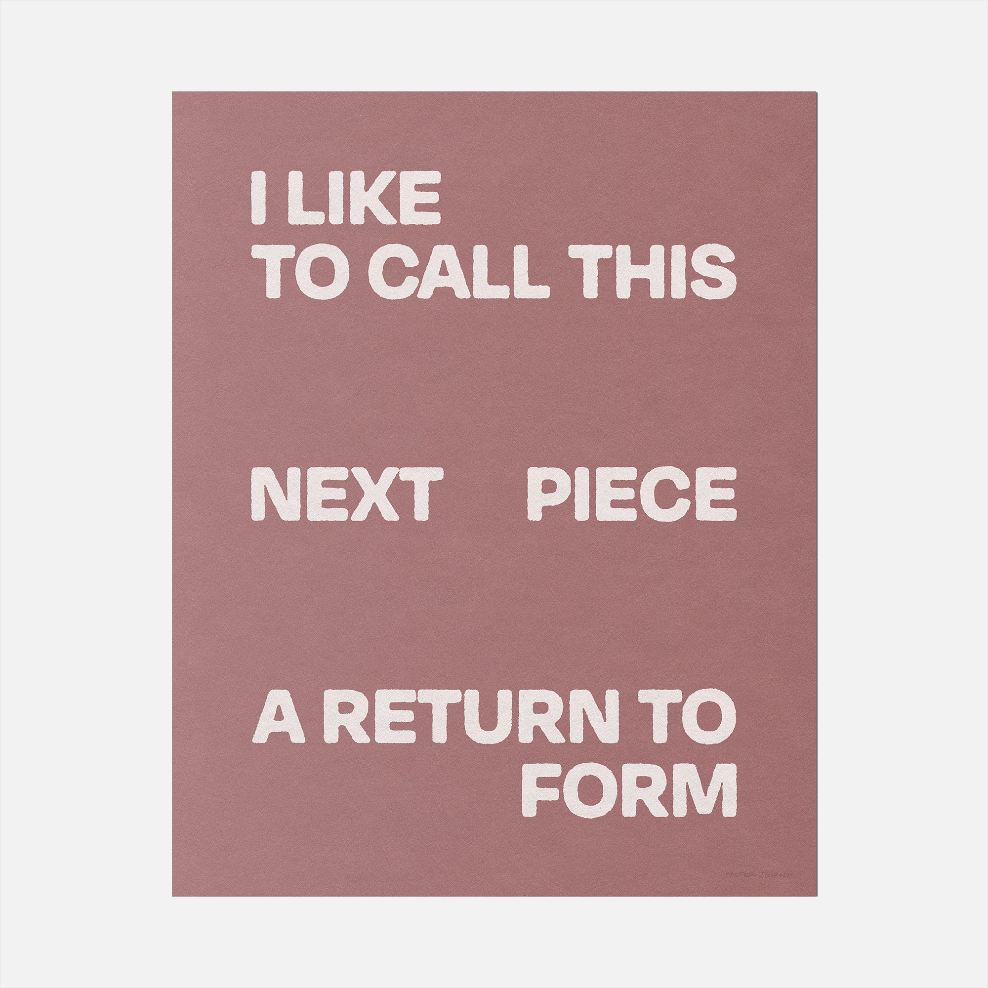 RETURN PRINT